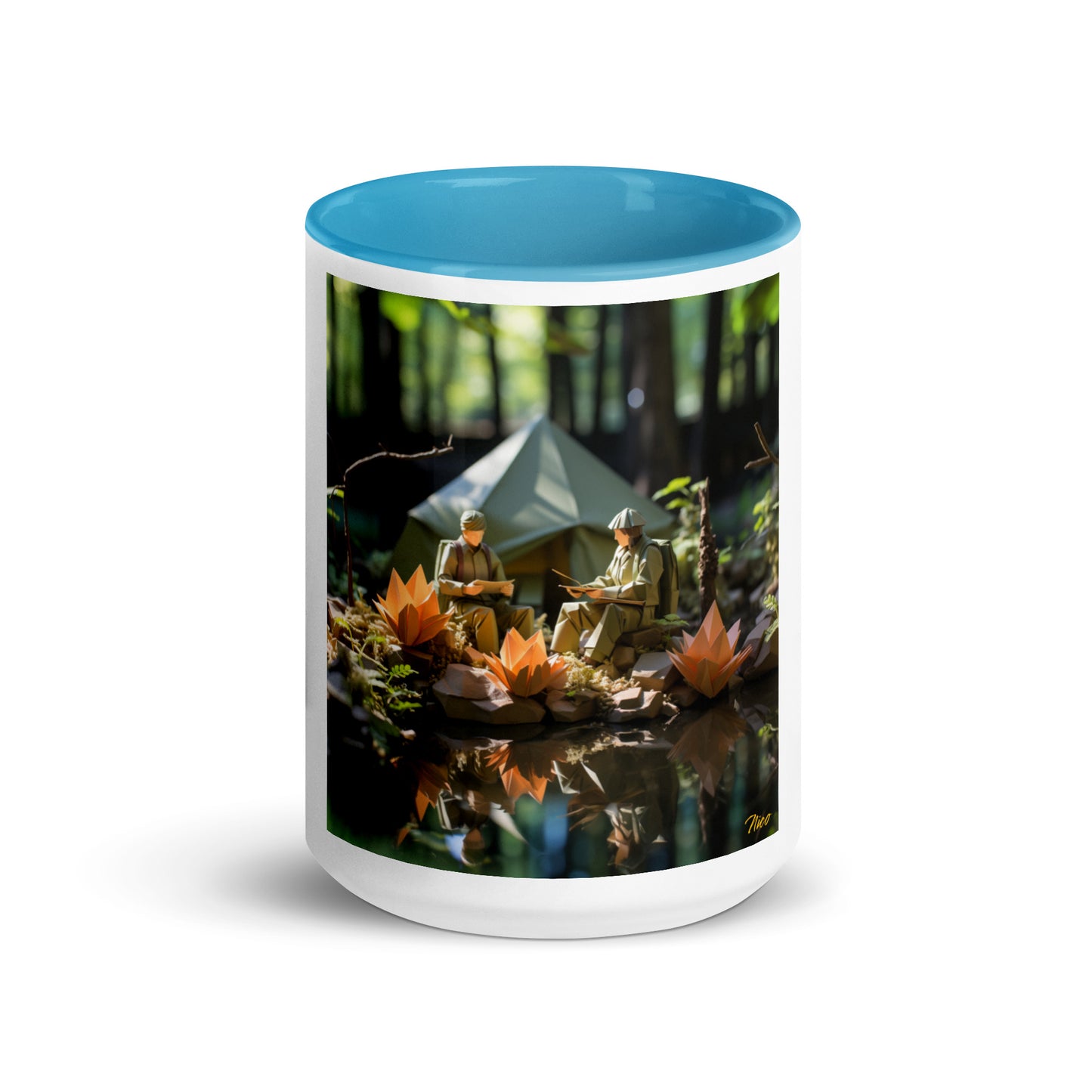 Relaxing By The Brook Series Print #7 - Mug with Color Inside