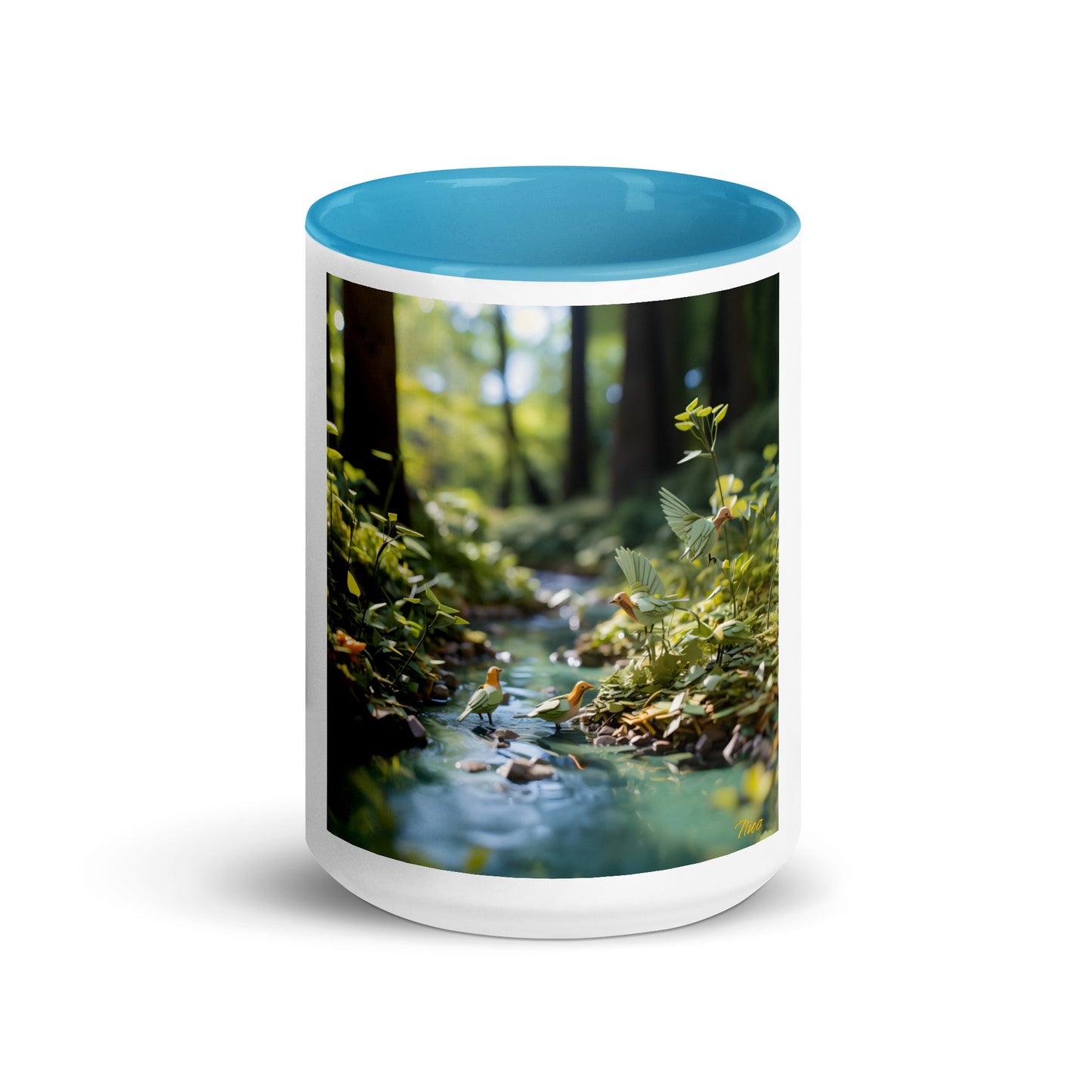 Relaxing By The Brook Series Print #8 - Mug with Color Inside