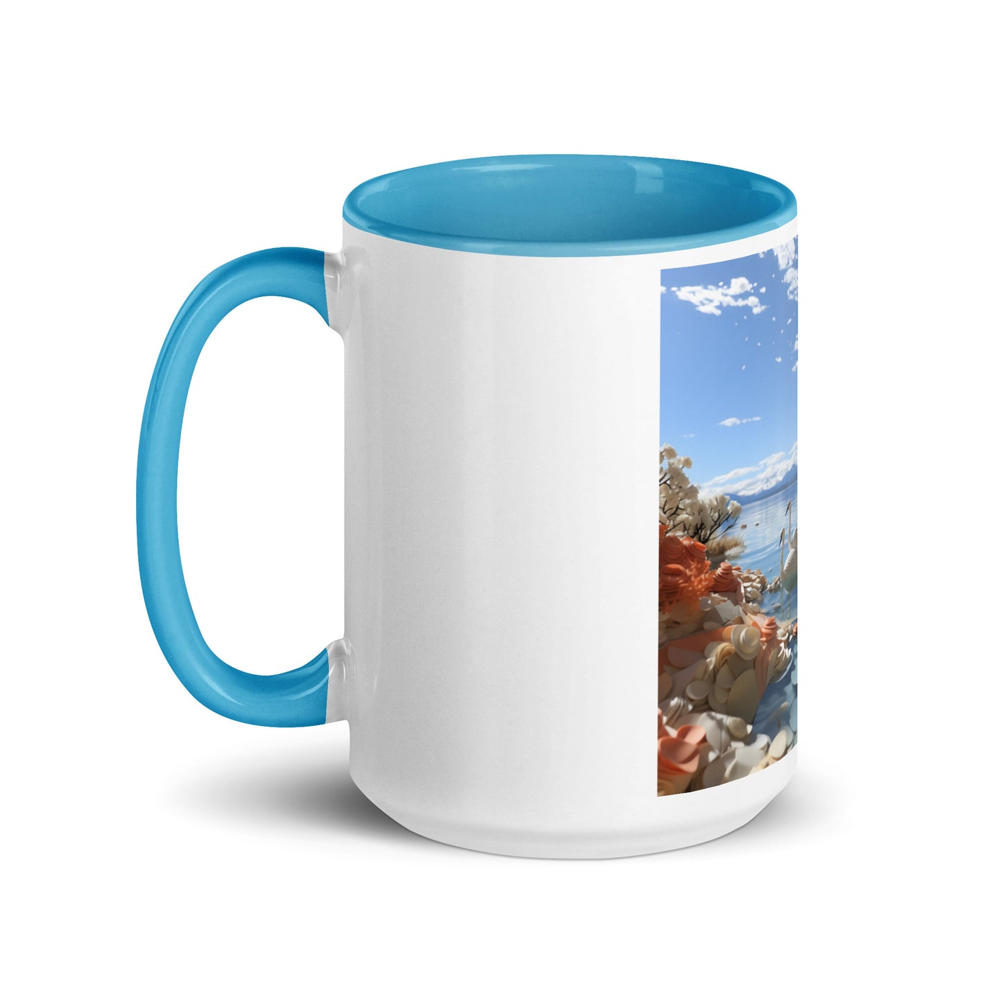 Atop The Mountain Lakeshore Series Print #1 - Mug with Color Inside