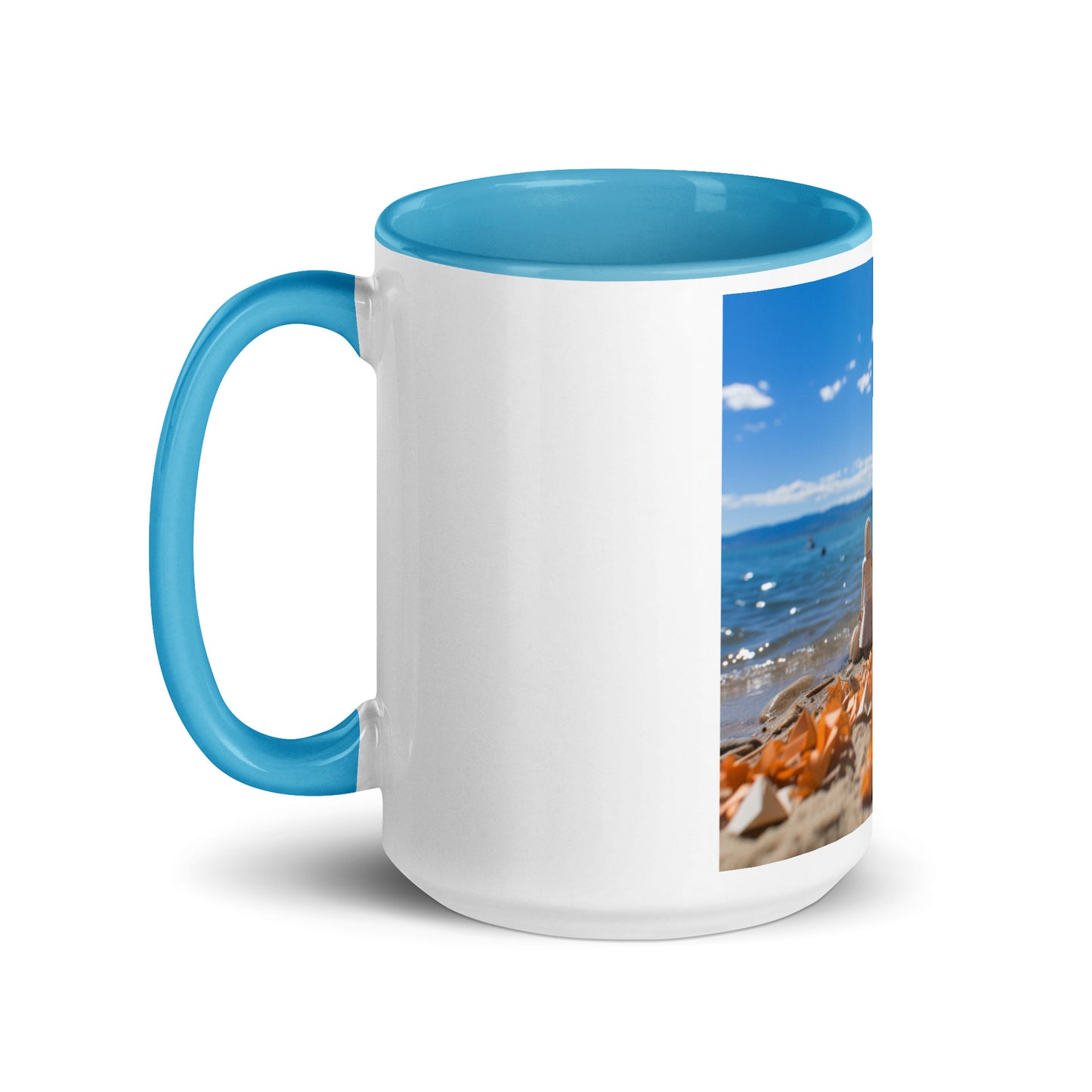 Atop The Mountain Lakeshore Series Print #5 - Mug with Color Inside