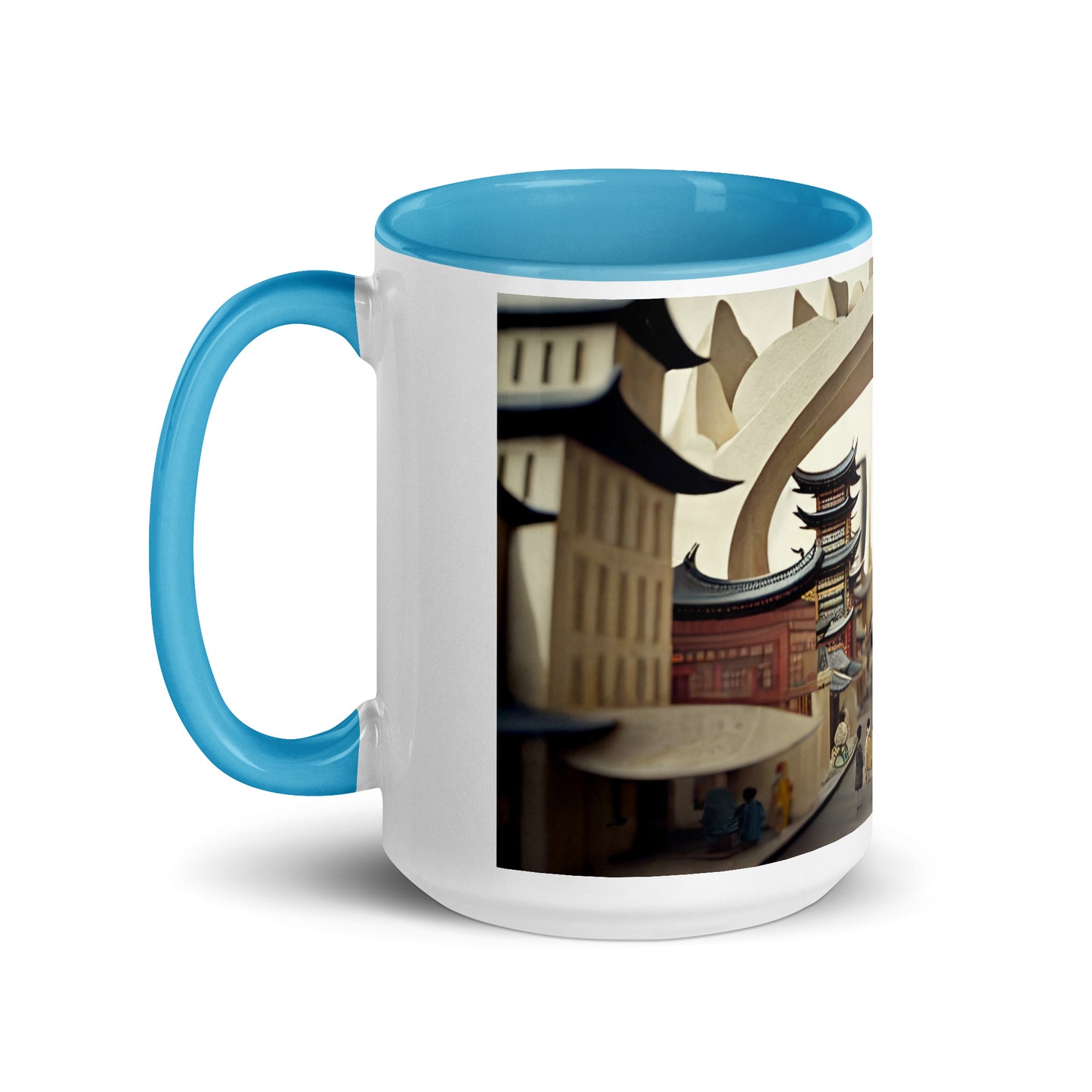 Via The Metropolis Series Print #3 - Mug with Color Inside