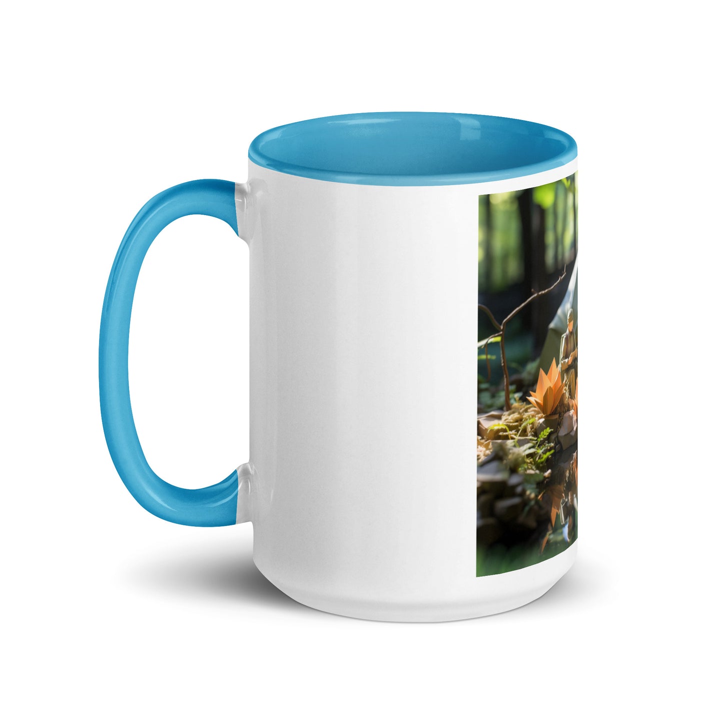 Relaxing By The Brook Series Print #7 - Mug with Color Inside