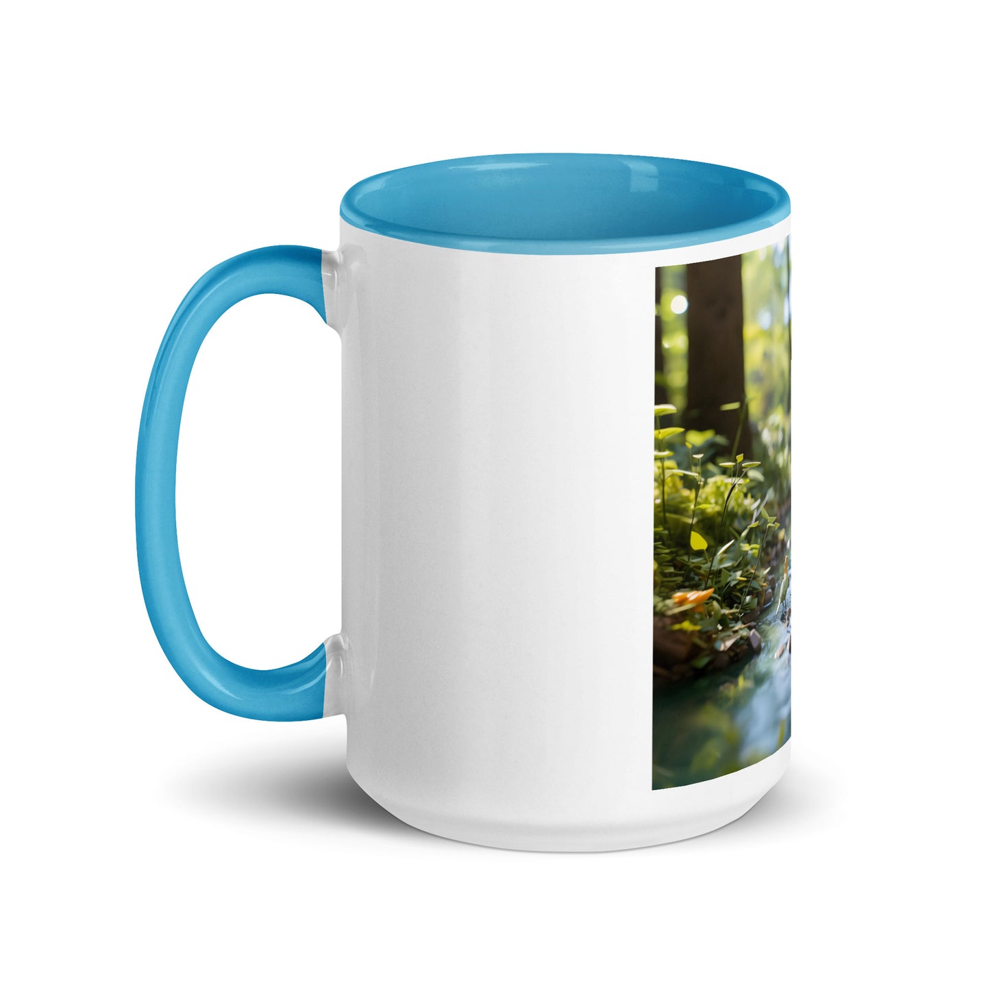 Relaxing By The Brook Series Print #8 - Mug with Color Inside