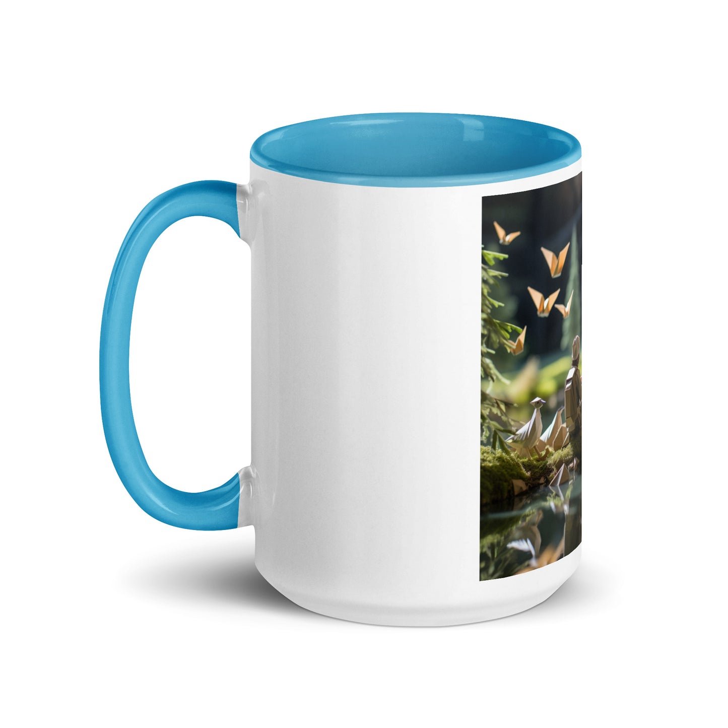 Relaxing By The Brook Series Print #5 - Mug with Color Inside