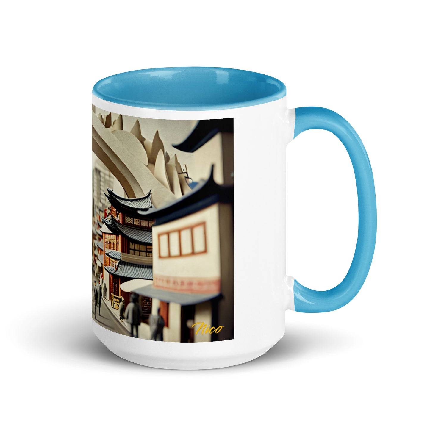 Via The Metropolis Series Print #3 - Mug with Color Inside