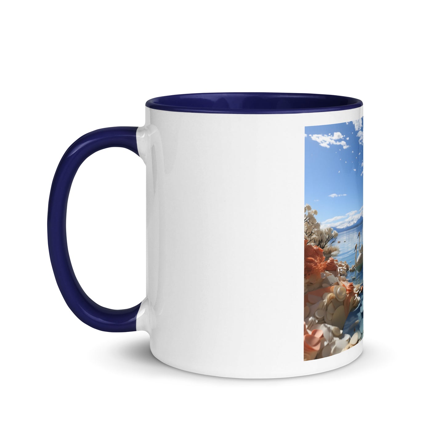 Atop The Mountain Lakeshore Series Print #1 - Mug with Color Inside