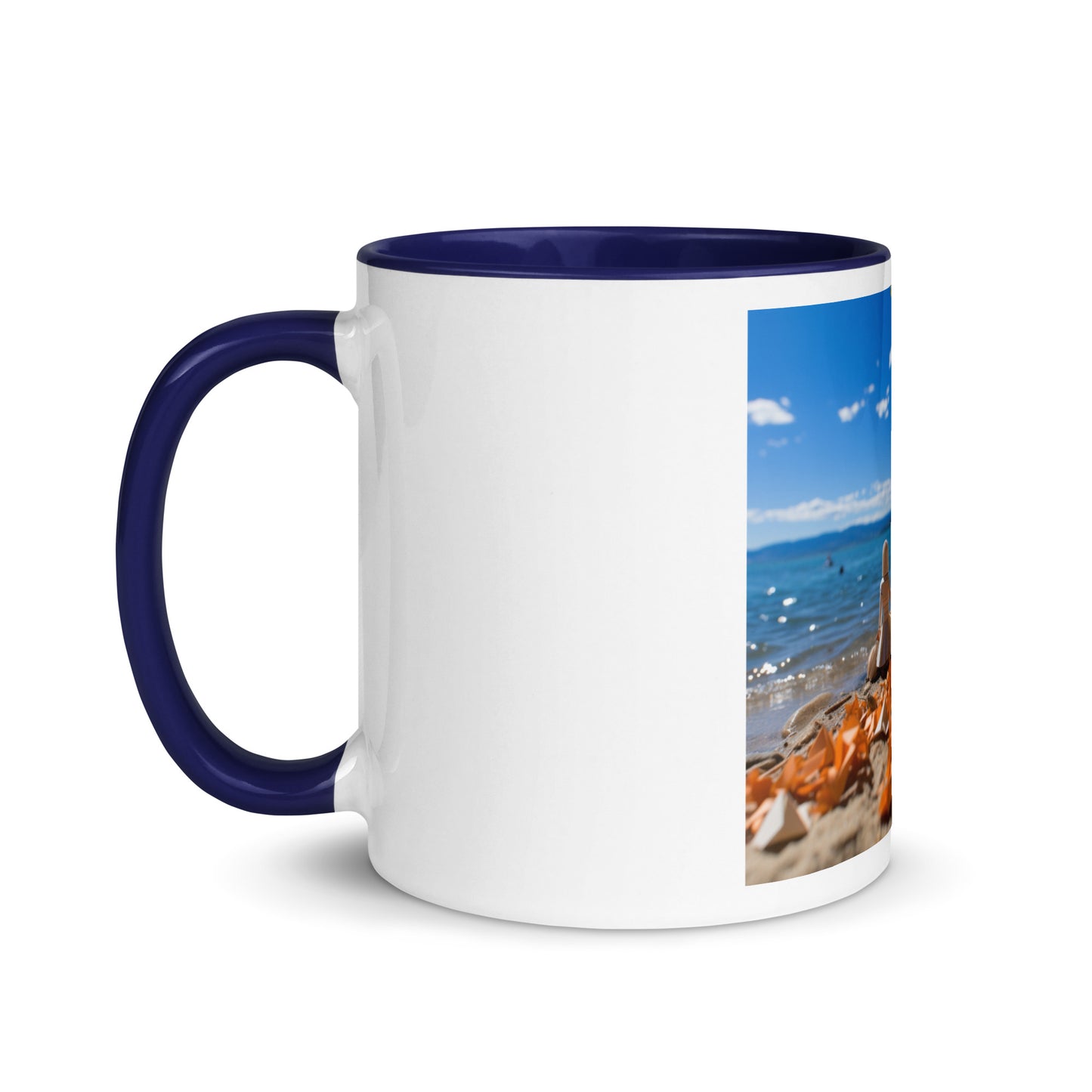 Atop The Mountain Lakeshore Series Print #5 - Mug with Color Inside