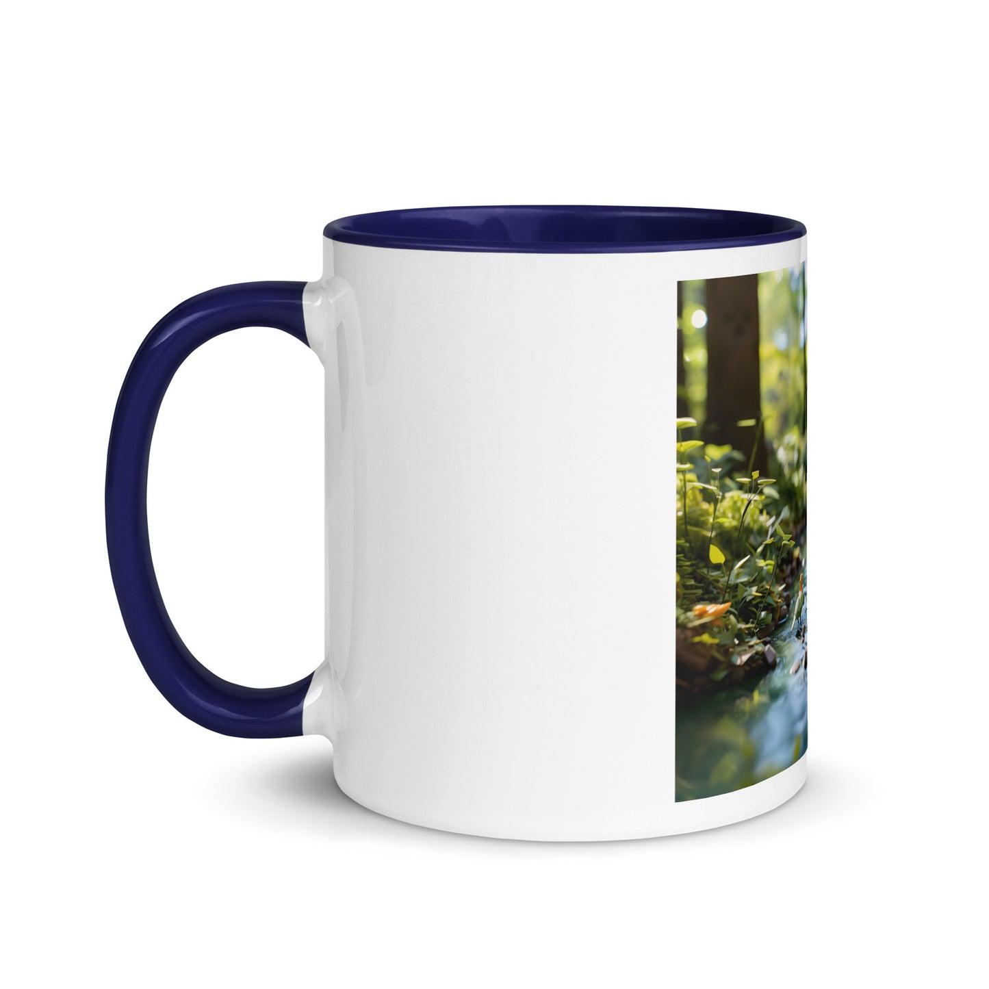 Relaxing By The Brook Series Print #8 - Mug with Color Inside