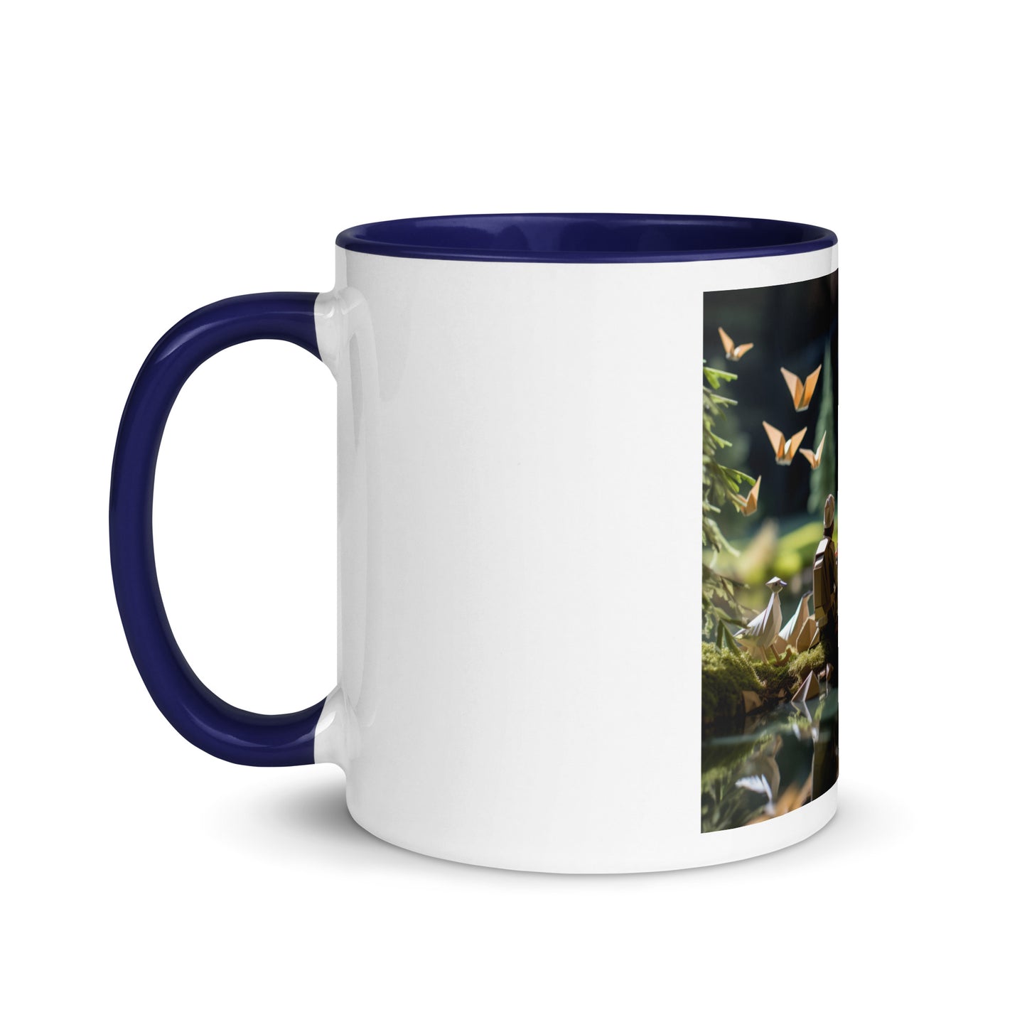 Relaxing By The Brook Series Print #5 - Mug with Color Inside