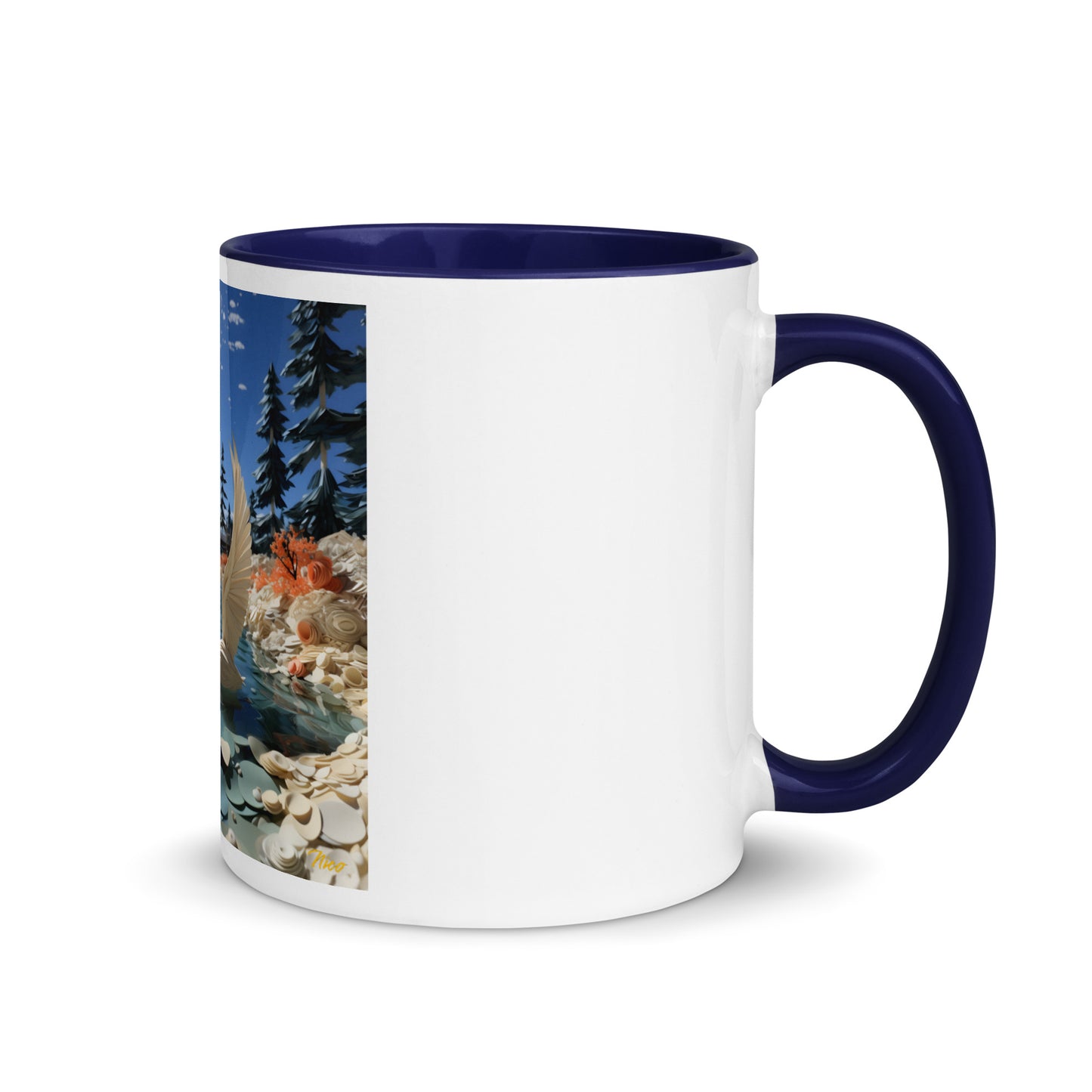 Atop The Mountain Lakeshore Series Print #1 - Mug with Color Inside