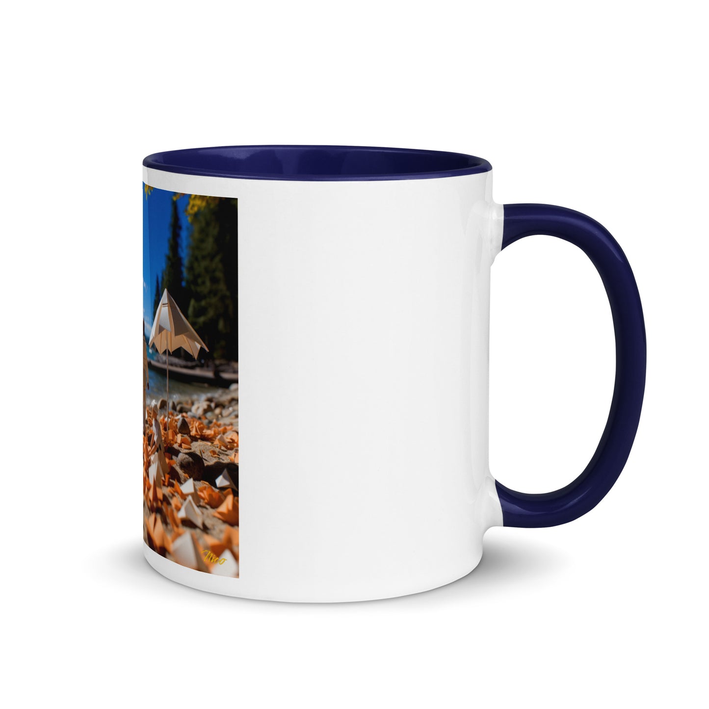 Atop The Mountain Lakeshore Series Print #5 - Mug with Color Inside