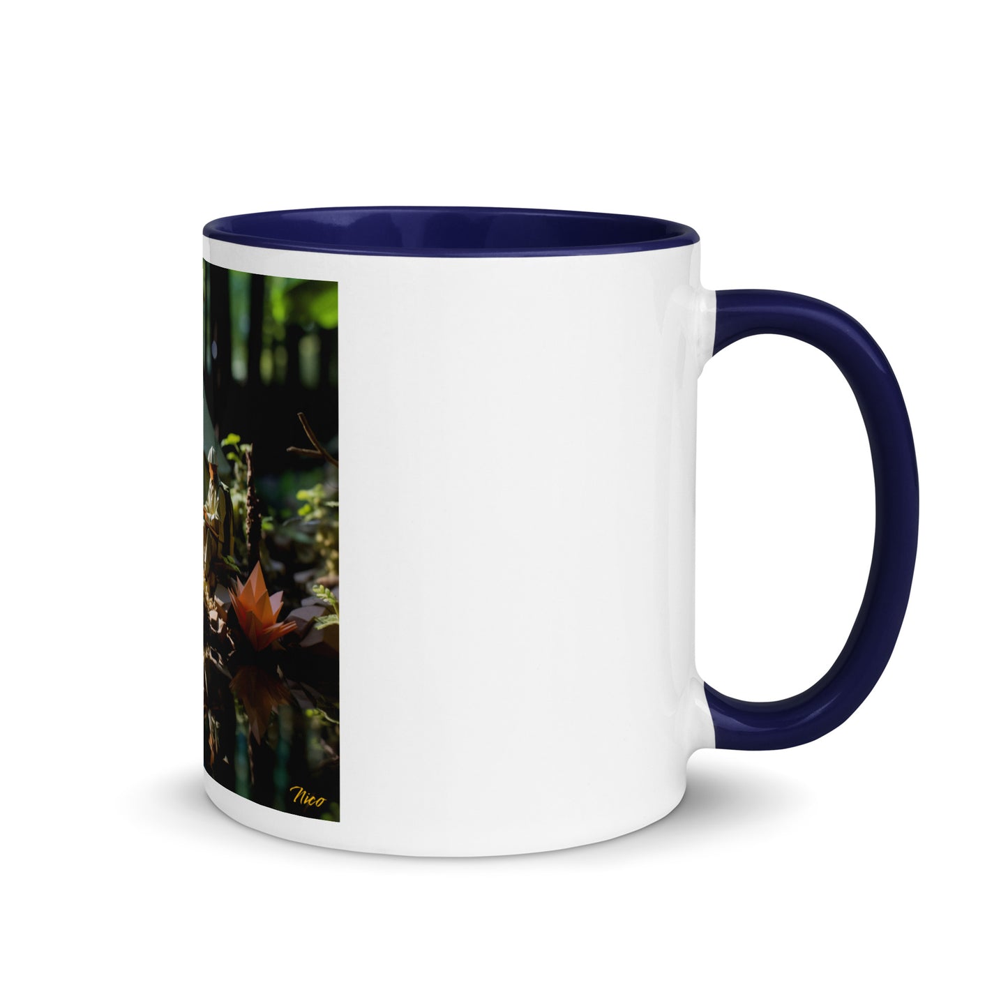 Relaxing By The Brook Series Print #7 - Mug with Color Inside