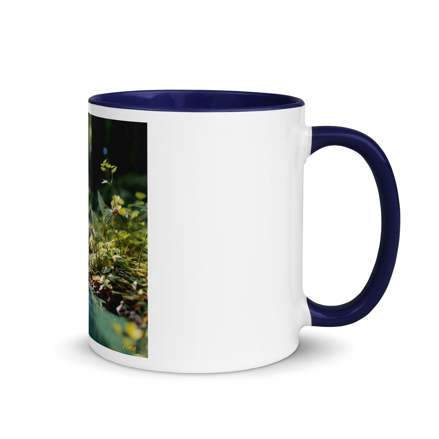 Relaxing By The Brook Series Print #8 - Mug with Color Inside