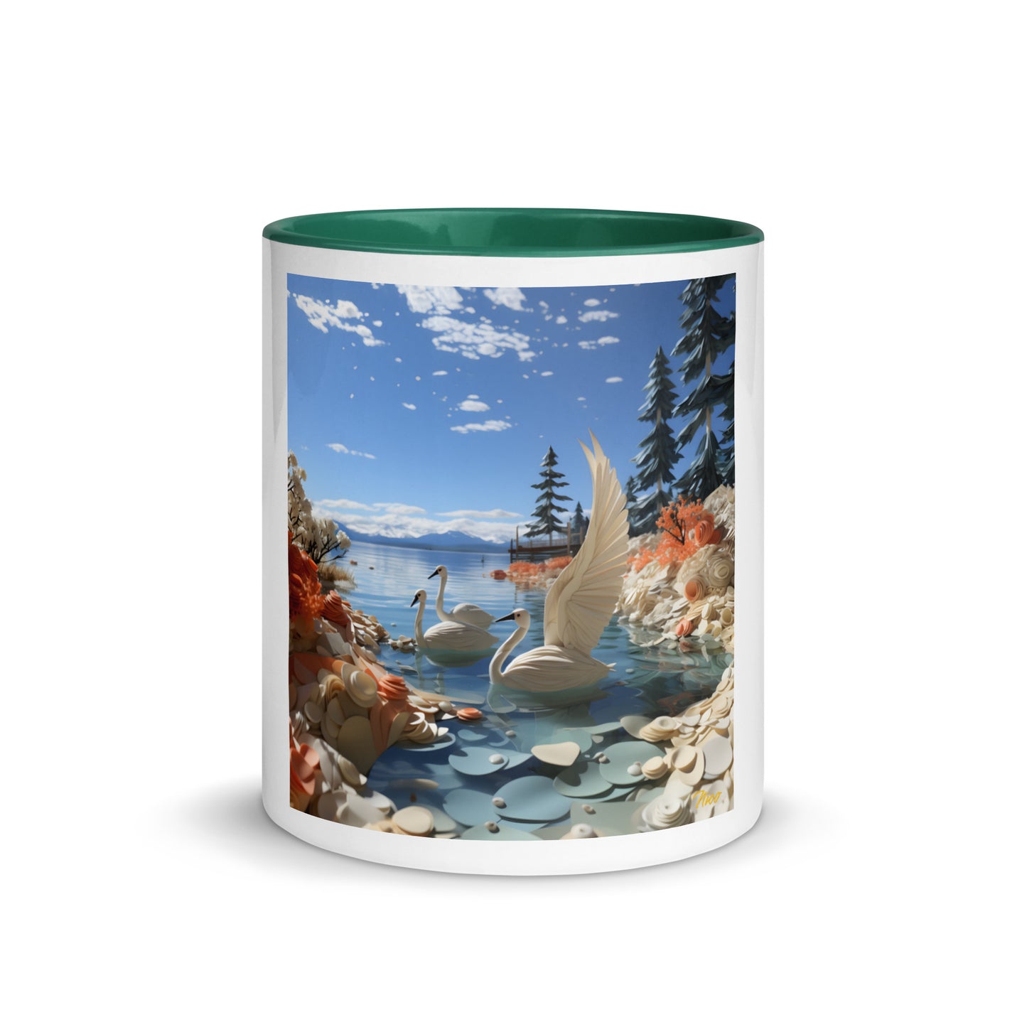 Atop The Mountain Lakeshore Series Print #1 - Mug with Color Inside