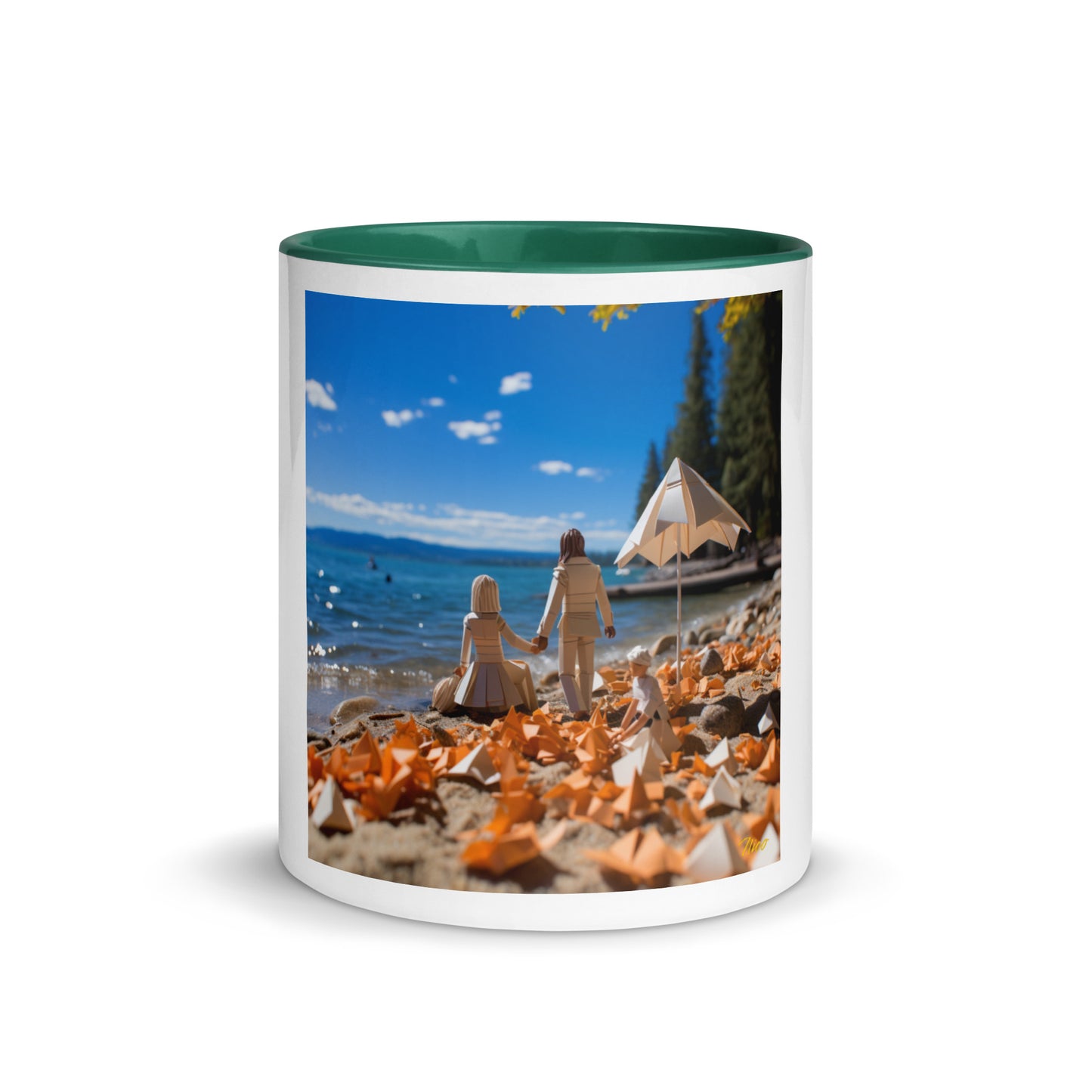 Atop The Mountain Lakeshore Series Print #5 - Mug with Color Inside