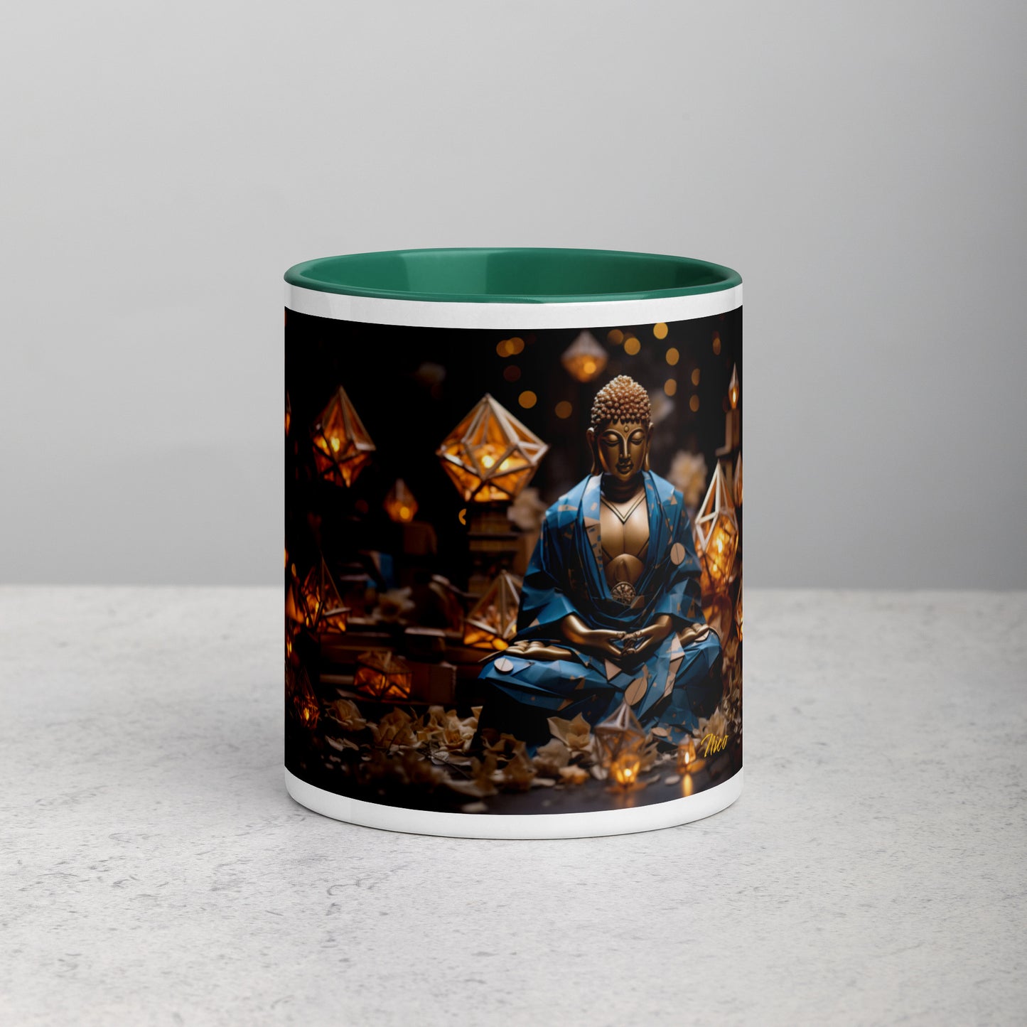 Ascending Buddha Series Print #3 - Mug with Color Inside