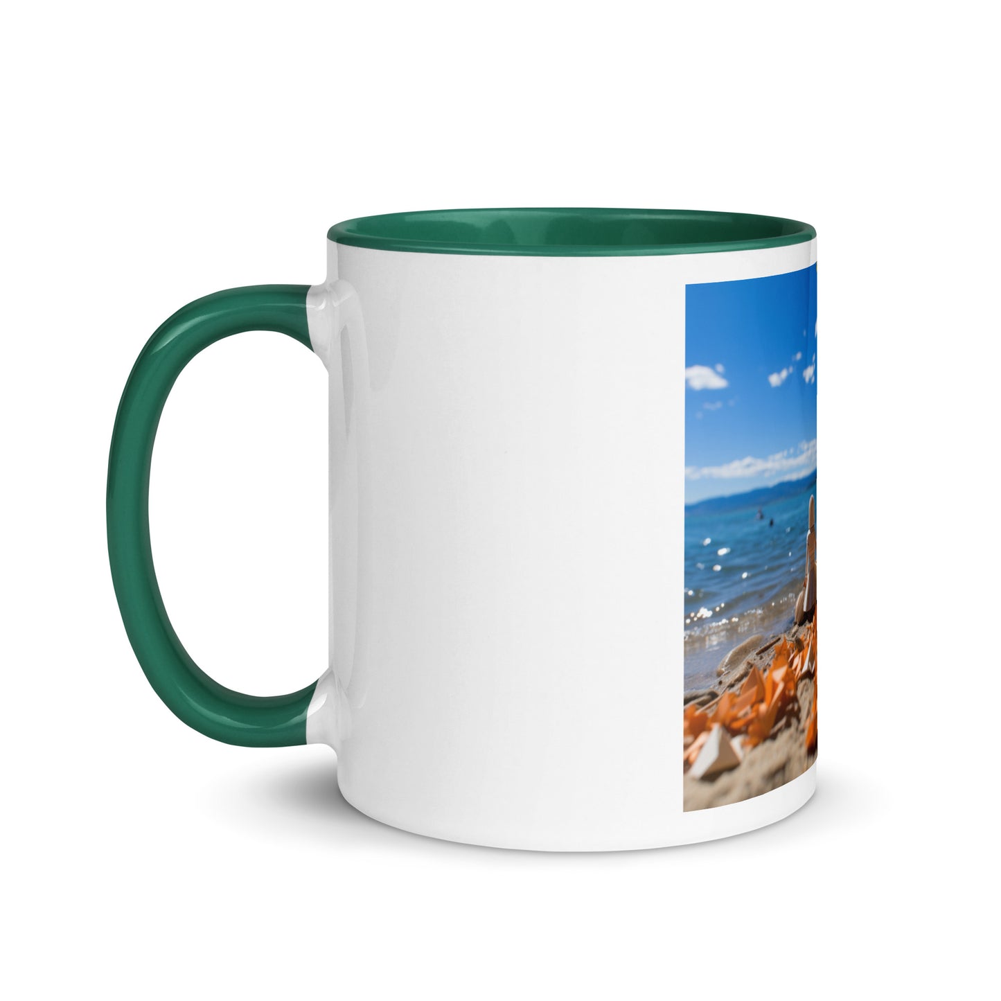 Atop The Mountain Lakeshore Series Print #5 - Mug with Color Inside