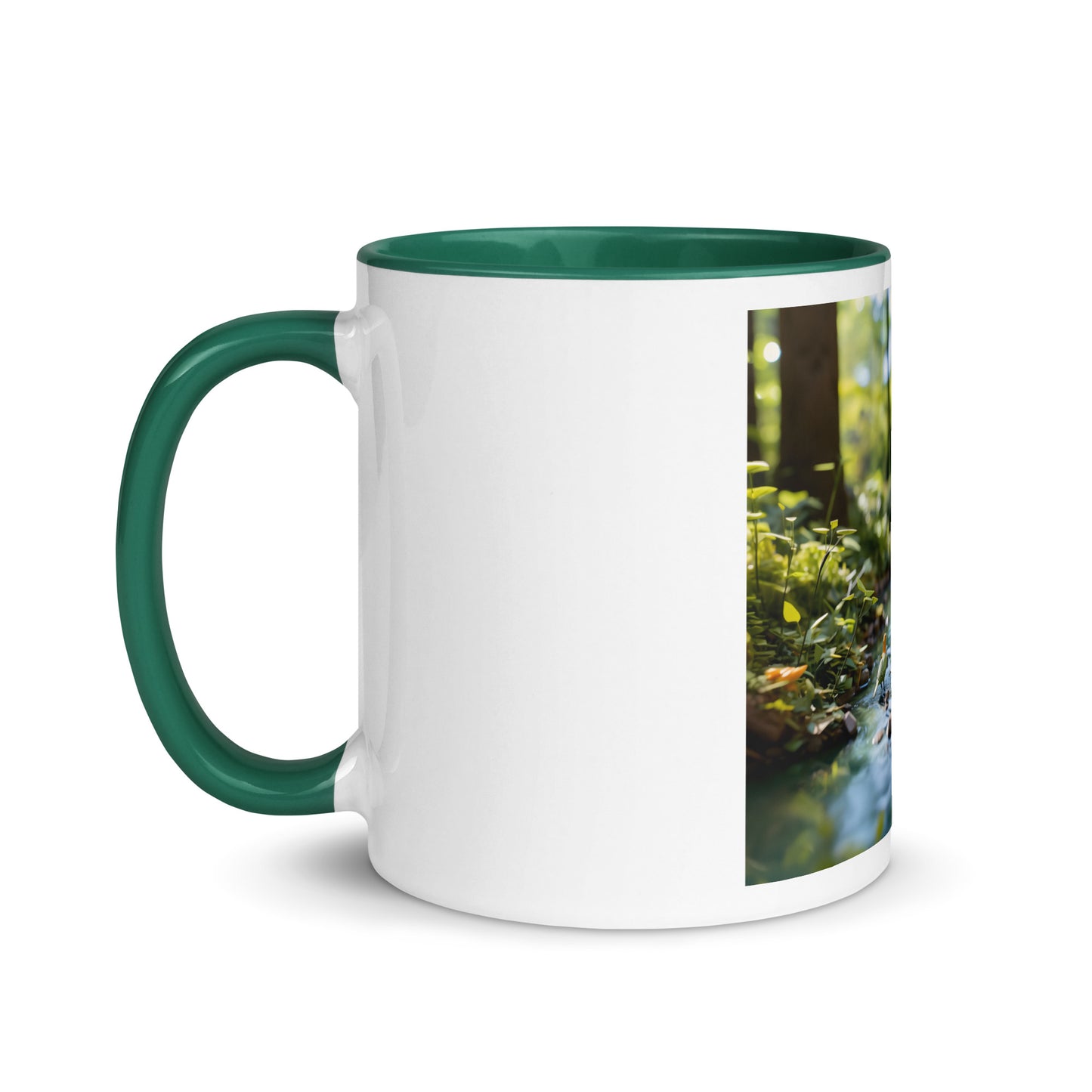 Relaxing By The Brook Series Print #8 - Mug with Color Inside