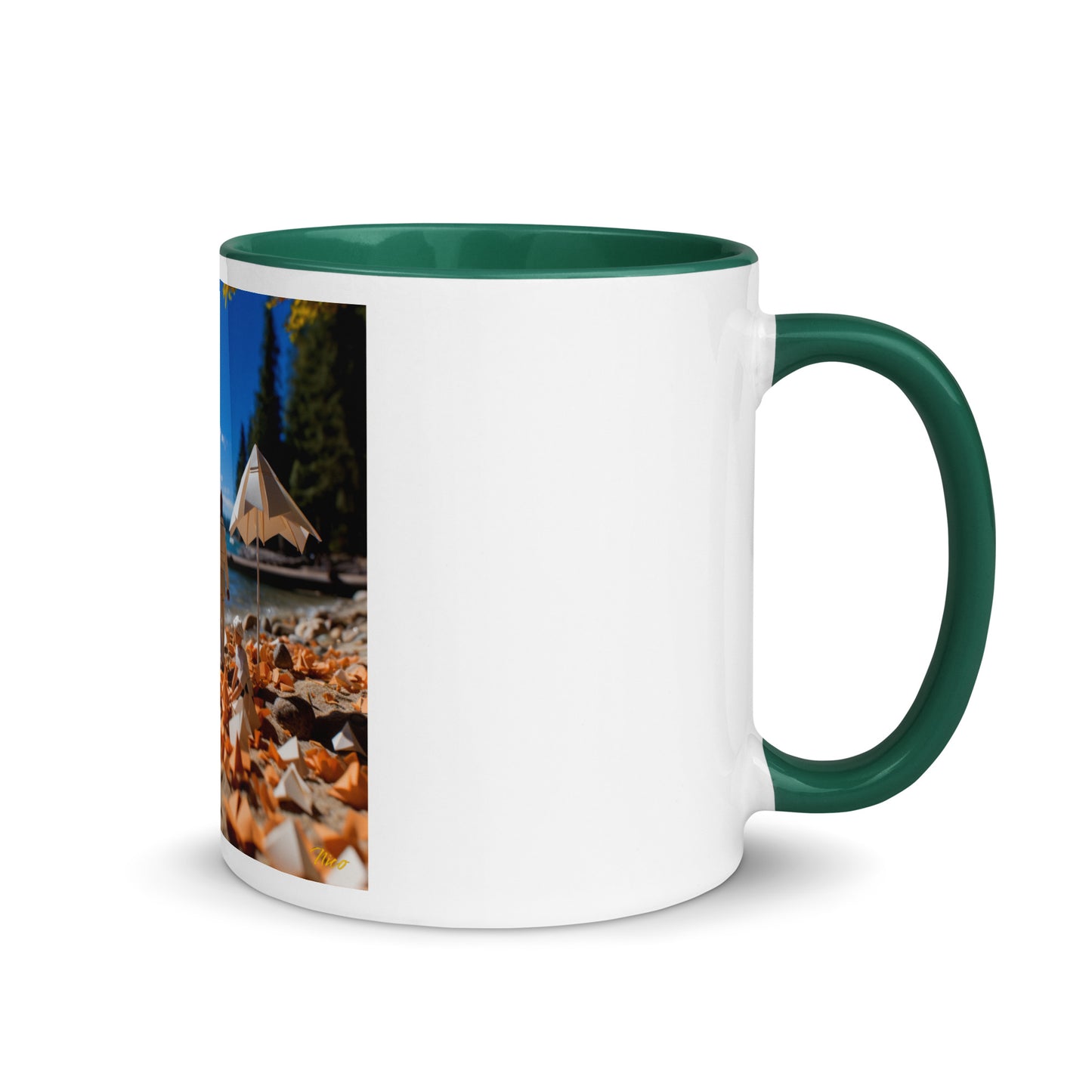 Atop The Mountain Lakeshore Series Print #5 - Mug with Color Inside
