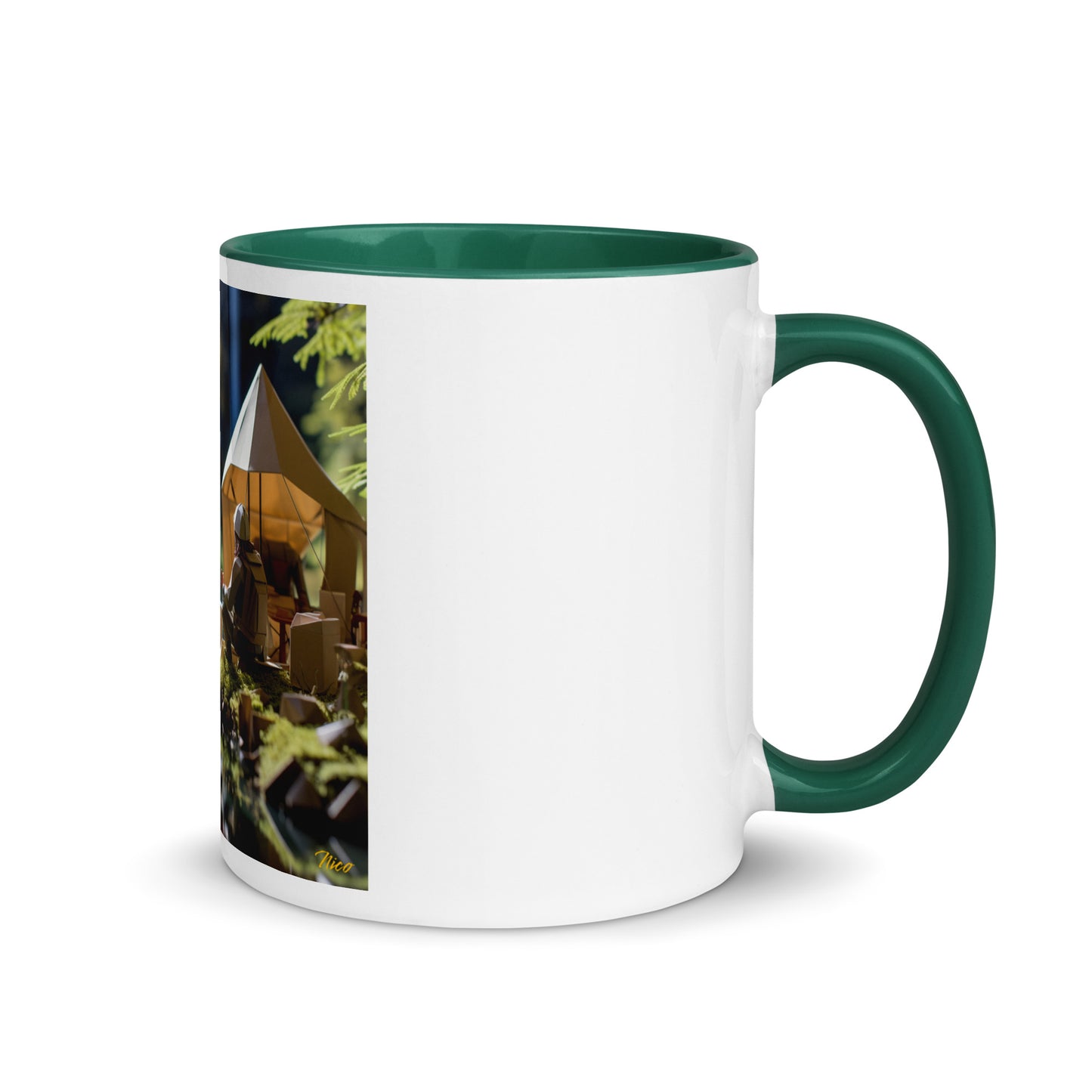 Relaxing By The Brook Series Print #5 - Mug with Color Inside