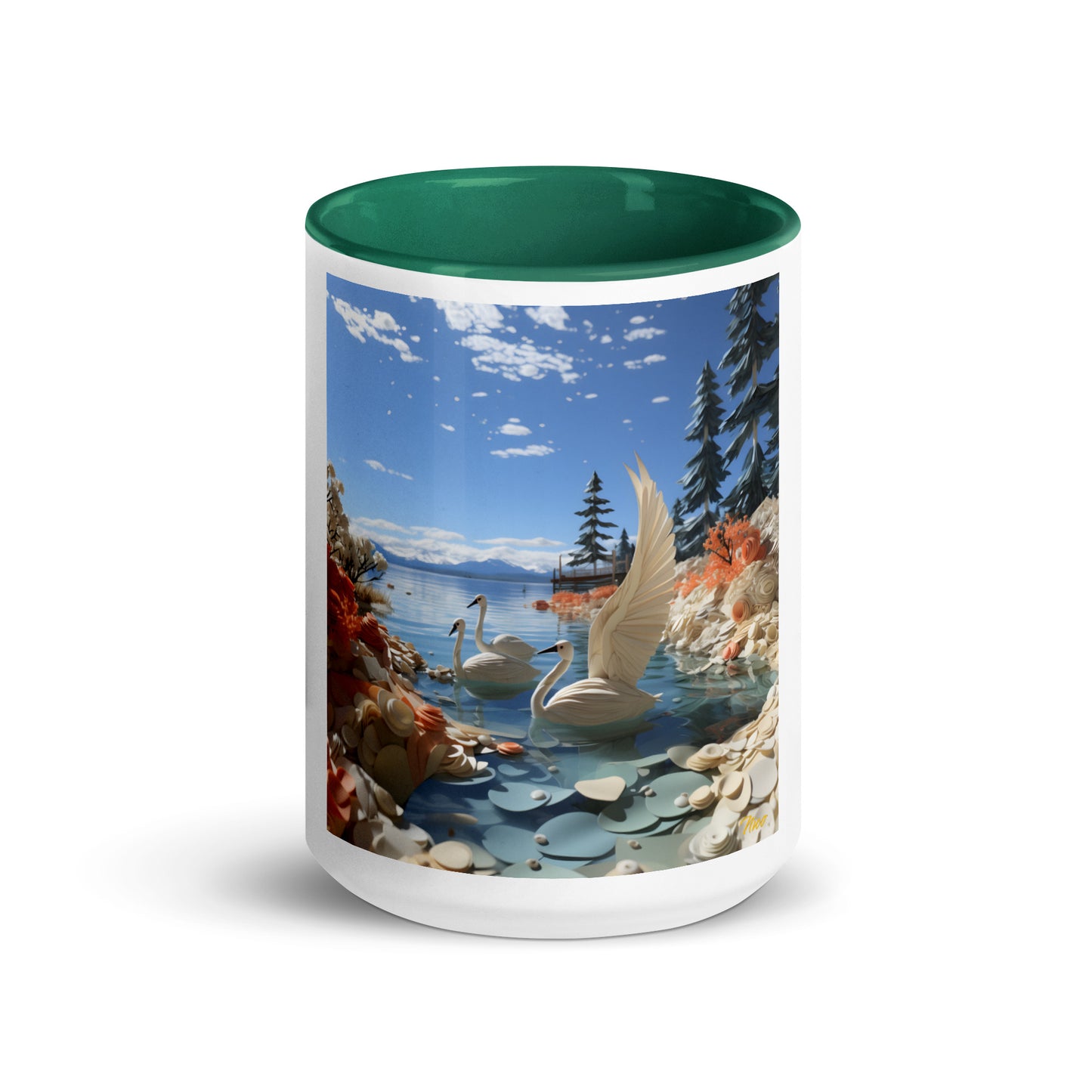 Atop The Mountain Lakeshore Series Print #1 - Mug with Color Inside