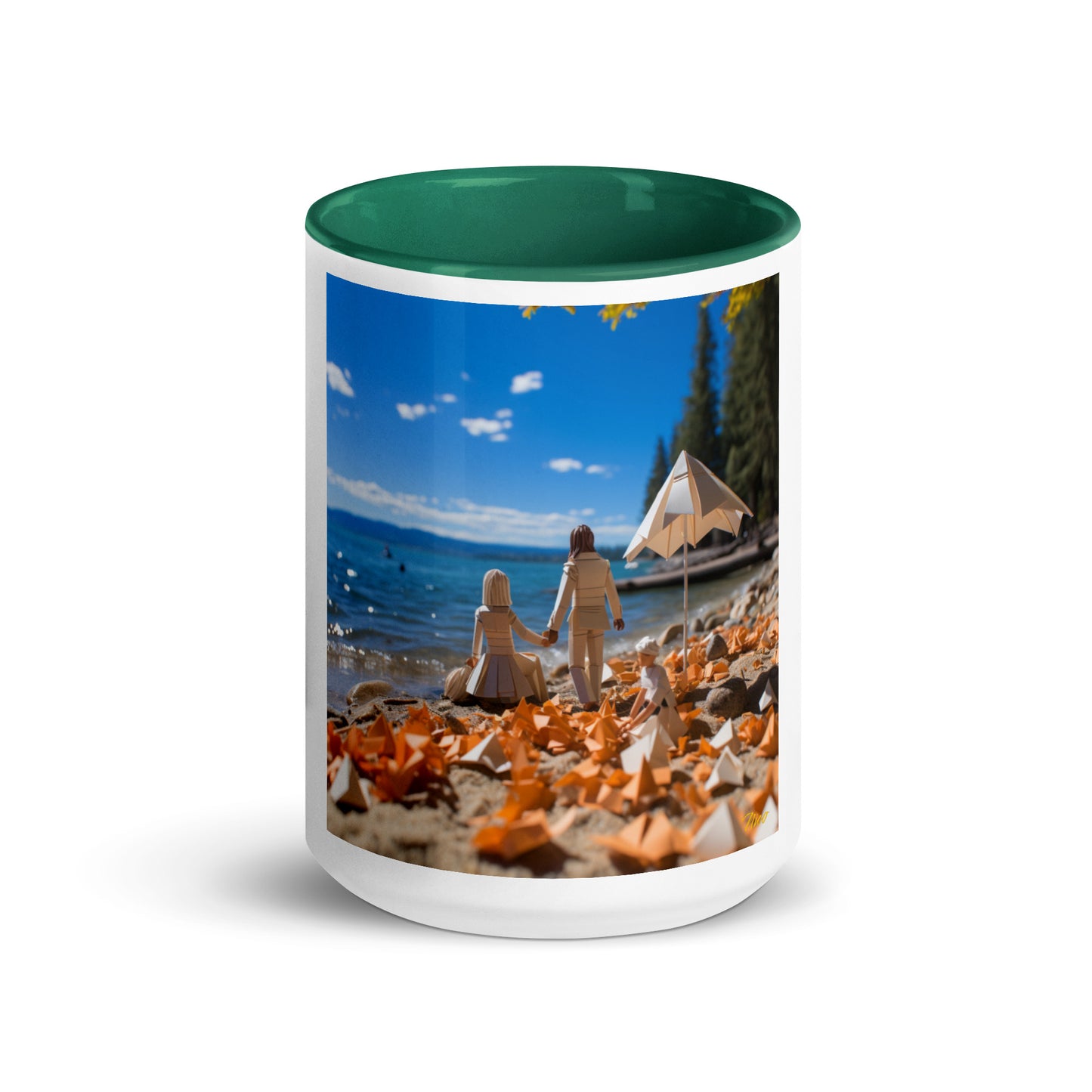 Atop The Mountain Lakeshore Series Print #5 - Mug with Color Inside