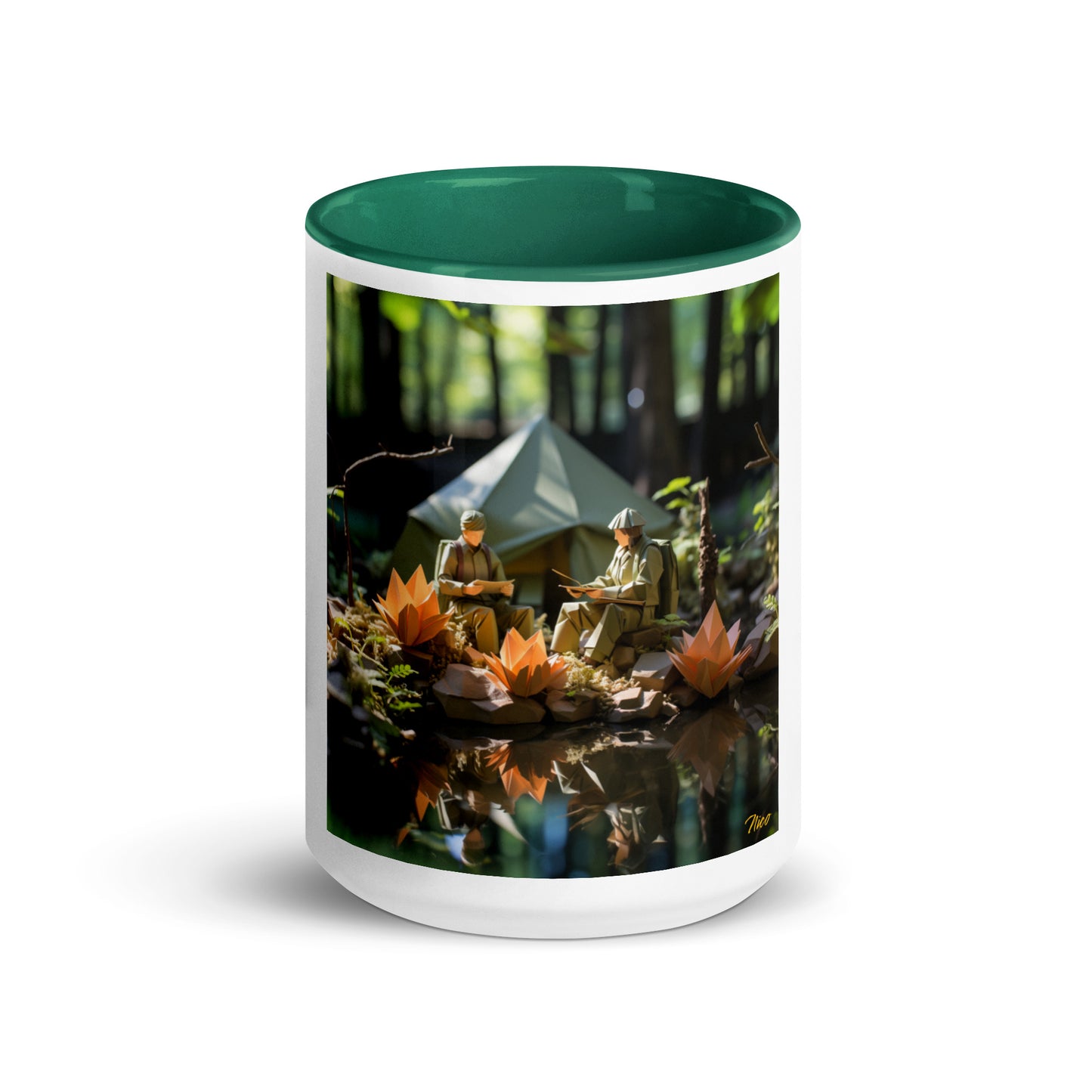 Relaxing By The Brook Series Print #7 - Mug with Color Inside