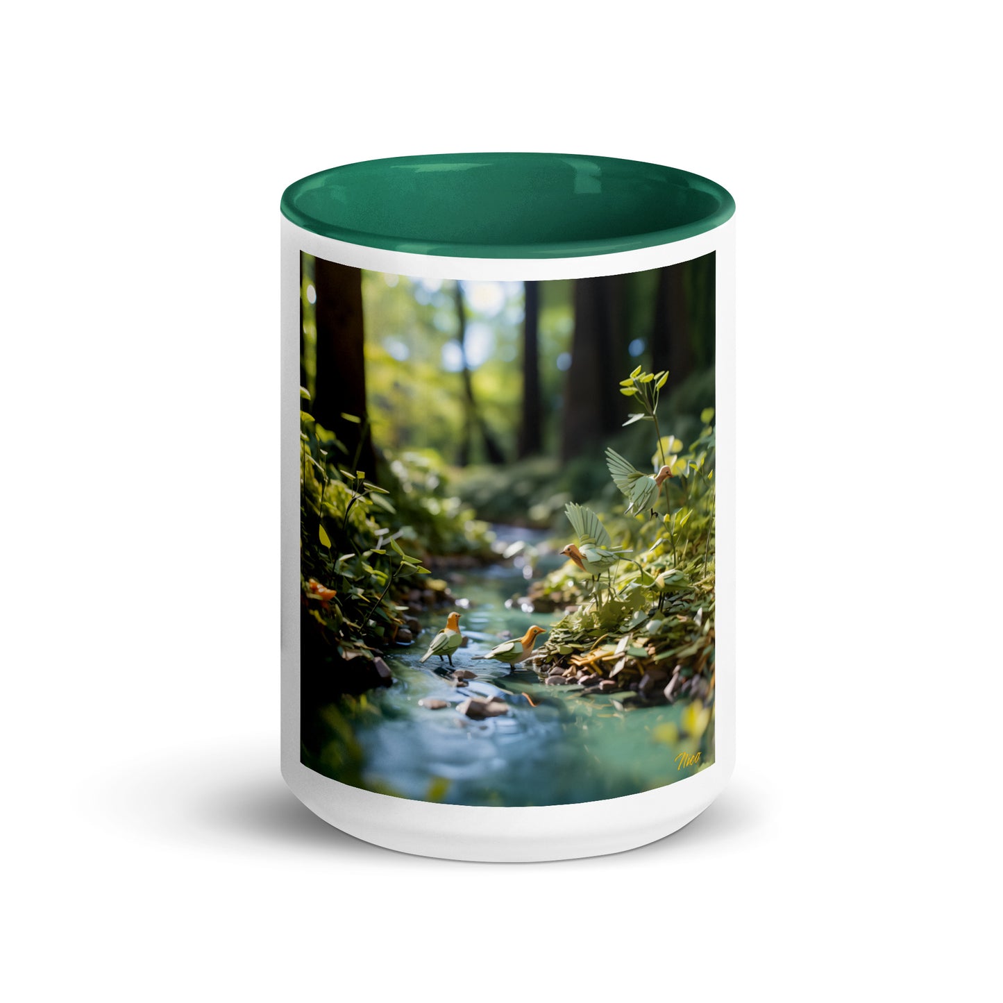 Relaxing By The Brook Series Print #8 - Mug with Color Inside