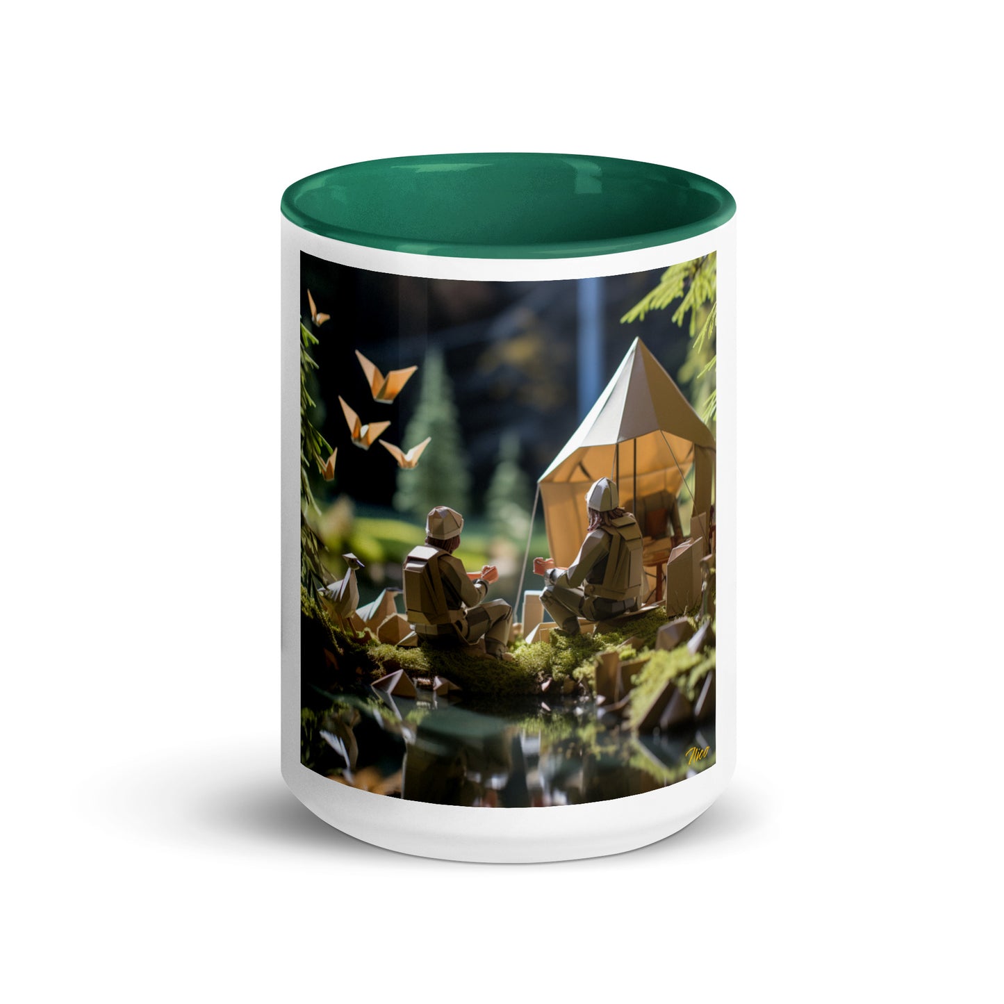 Relaxing By The Brook Series Print #5 - Mug with Color Inside