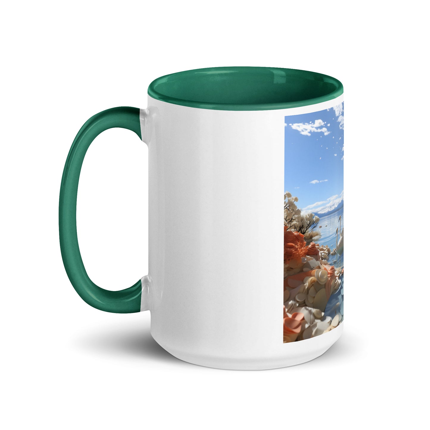 Atop The Mountain Lakeshore Series Print #1 - Mug with Color Inside