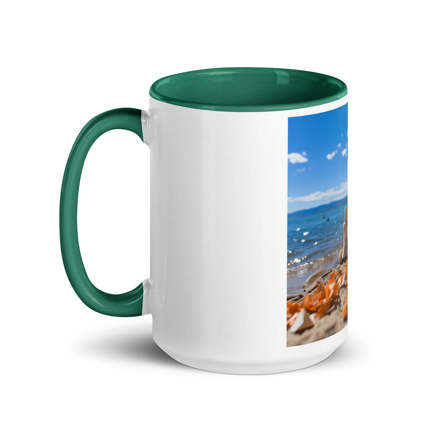 Atop The Mountain Lakeshore Series Print #5 - Mug with Color Inside