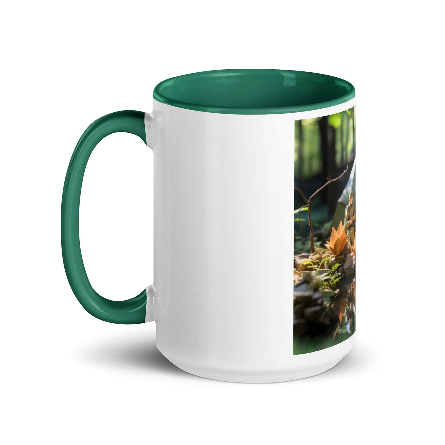 Relaxing By The Brook Series Print #7 - Mug with Color Inside