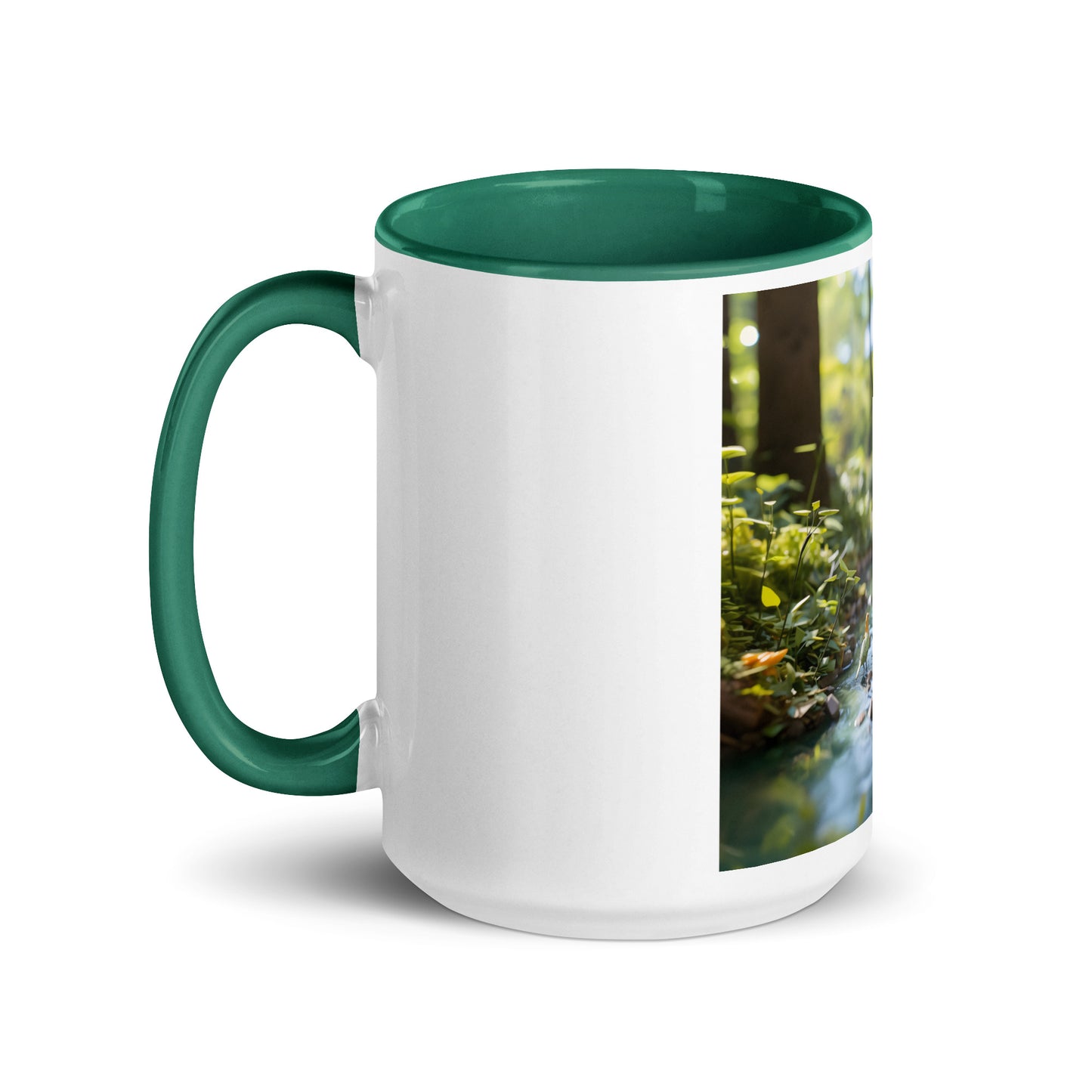 Relaxing By The Brook Series Print #8 - Mug with Color Inside