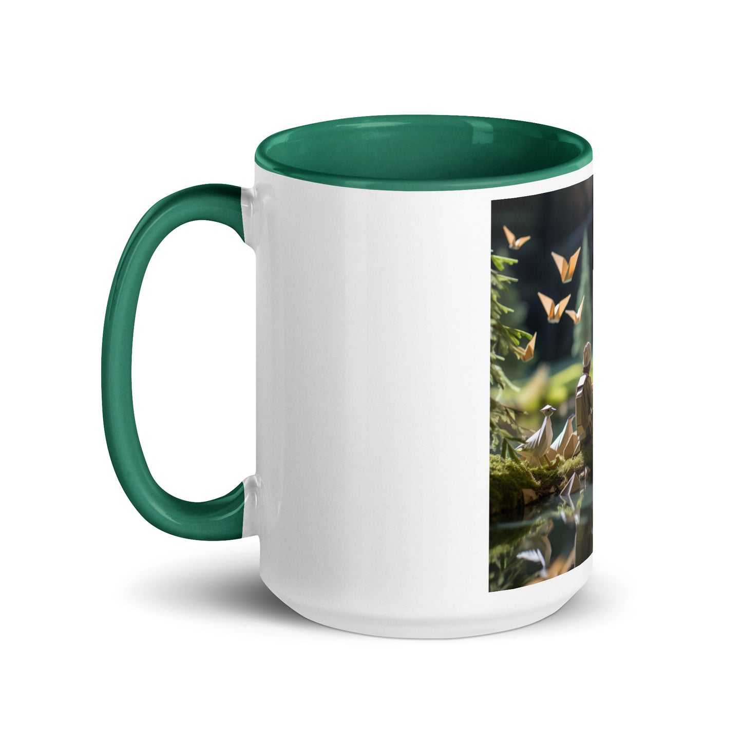 Relaxing By The Brook Series Print #5 - Mug with Color Inside