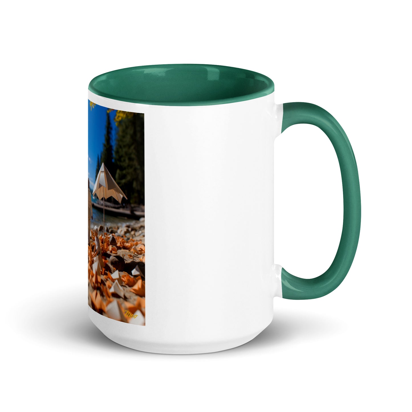 Atop The Mountain Lakeshore Series Print #5 - Mug with Color Inside