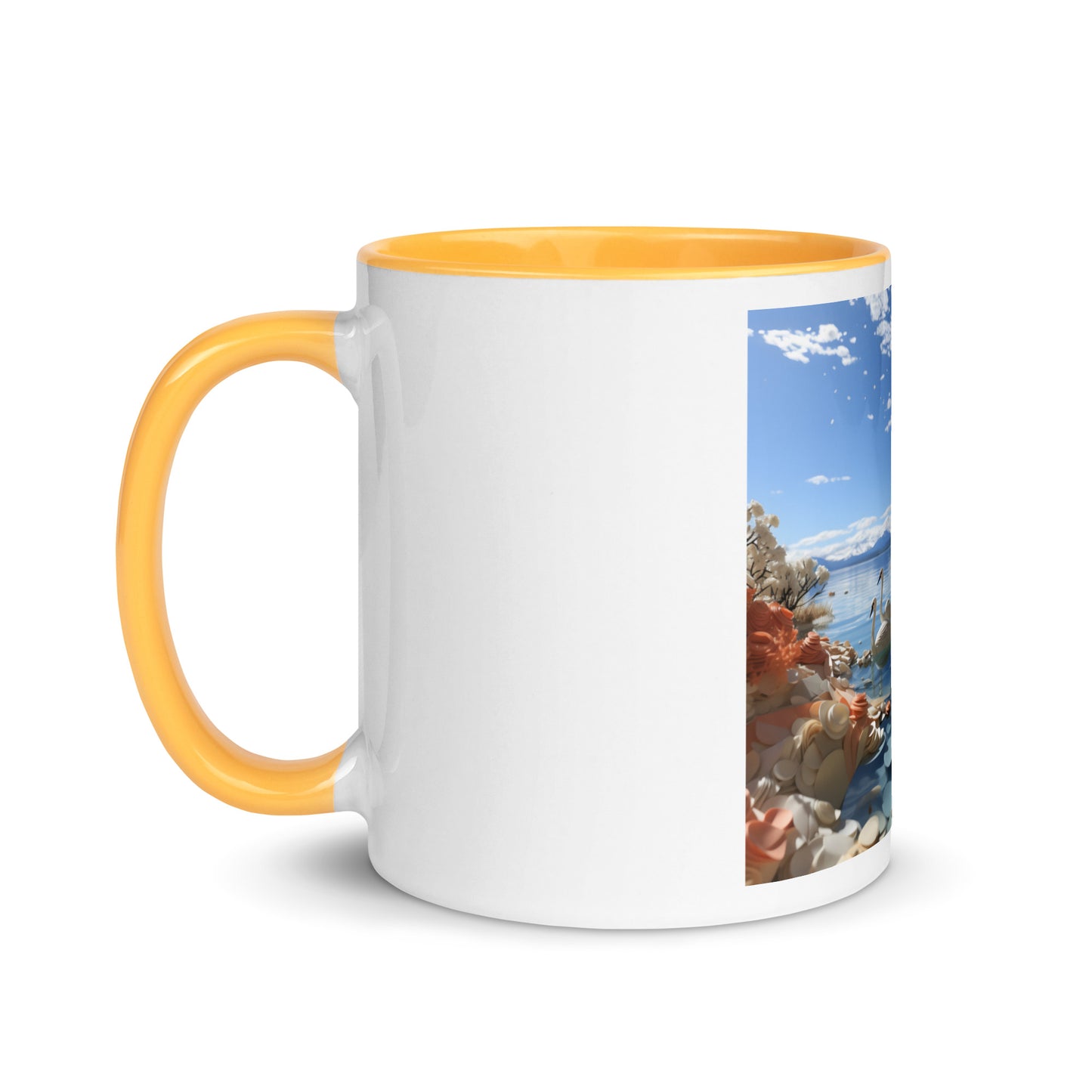 Atop The Mountain Lakeshore Series Print #1 - Mug with Color Inside