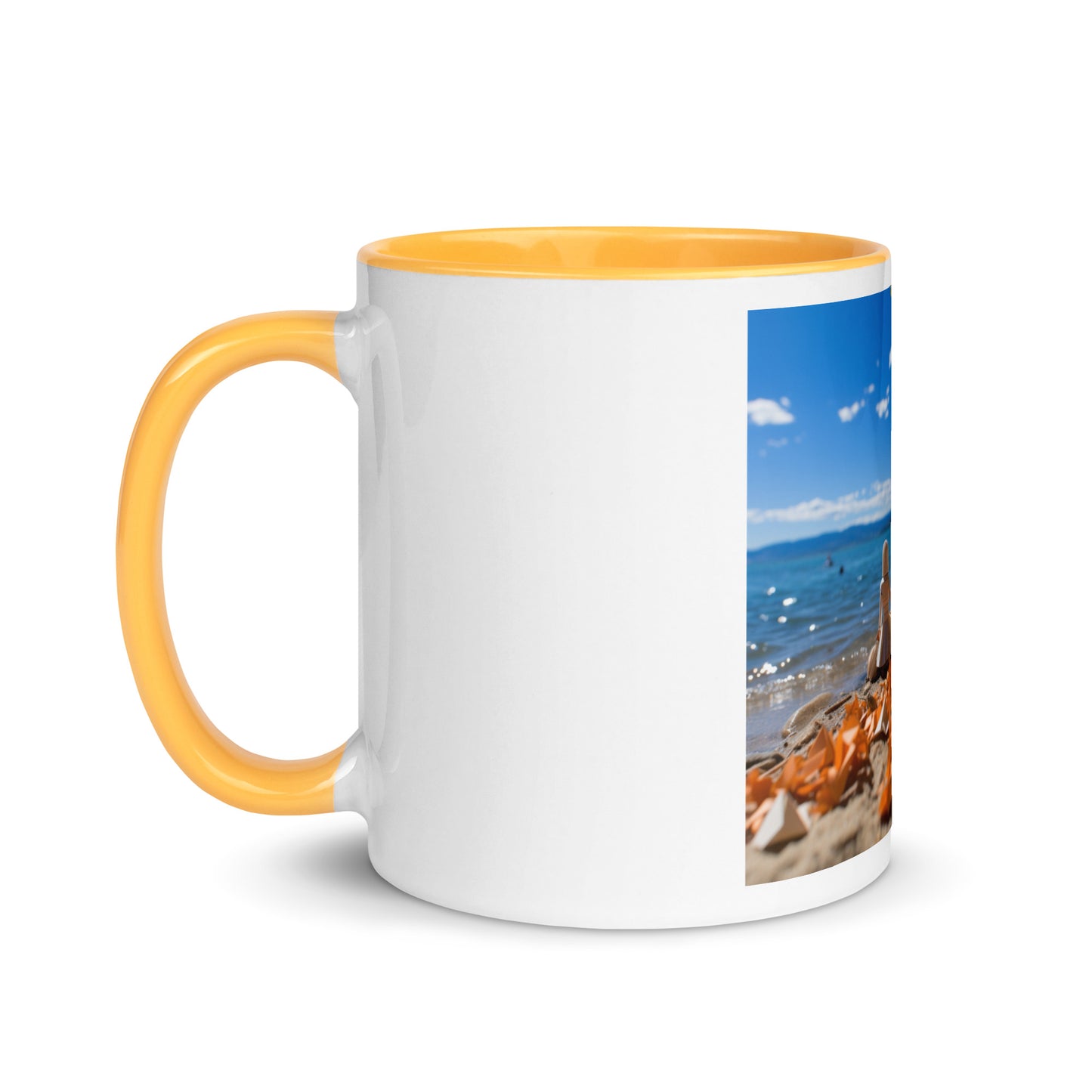 Atop The Mountain Lakeshore Series Print #5 - Mug with Color Inside