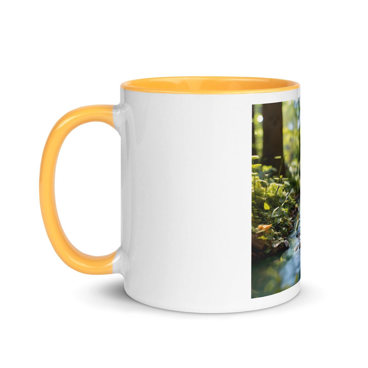 Relaxing By The Brook Series Print #8 - Mug with Color Inside