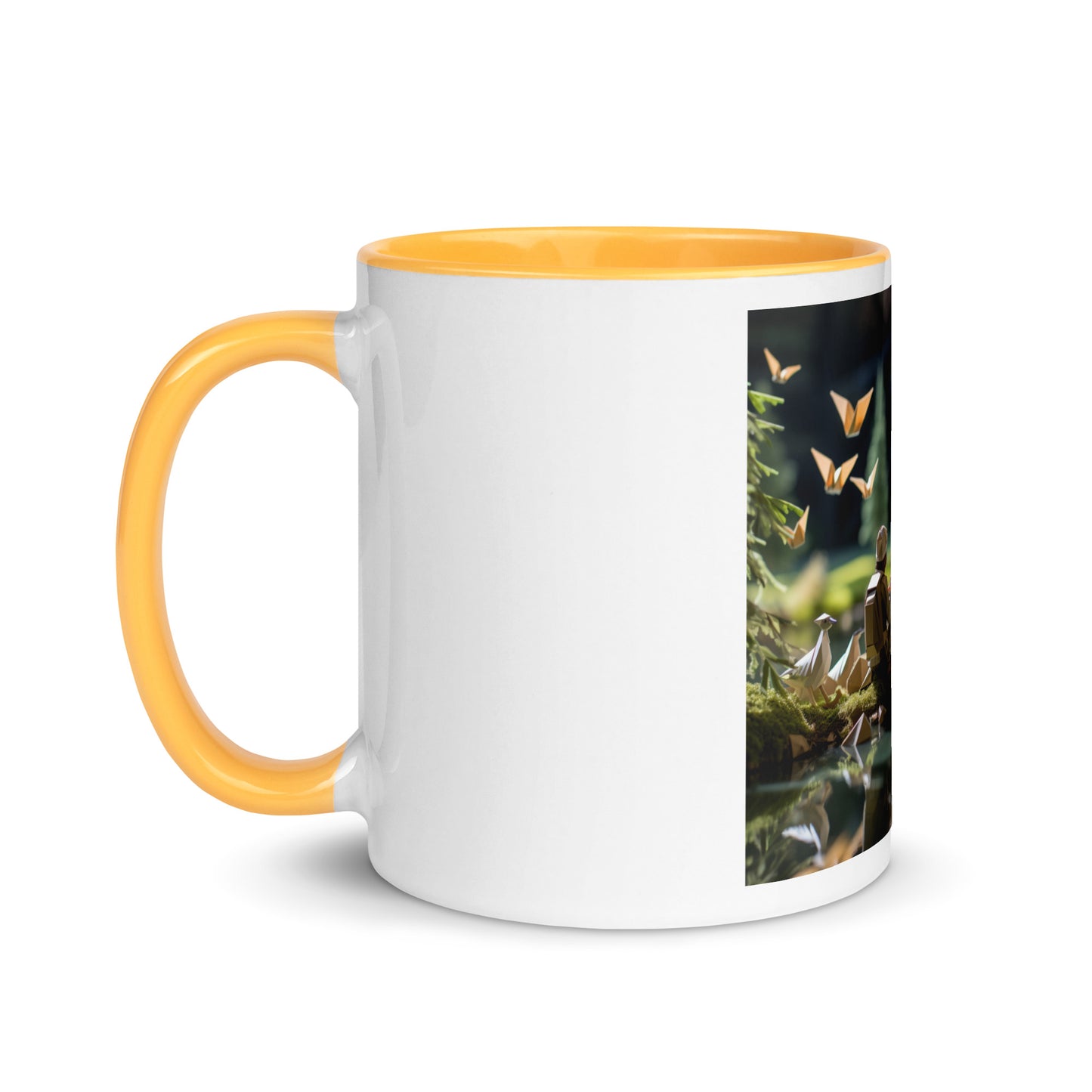 Relaxing By The Brook Series Print #5 - Mug with Color Inside