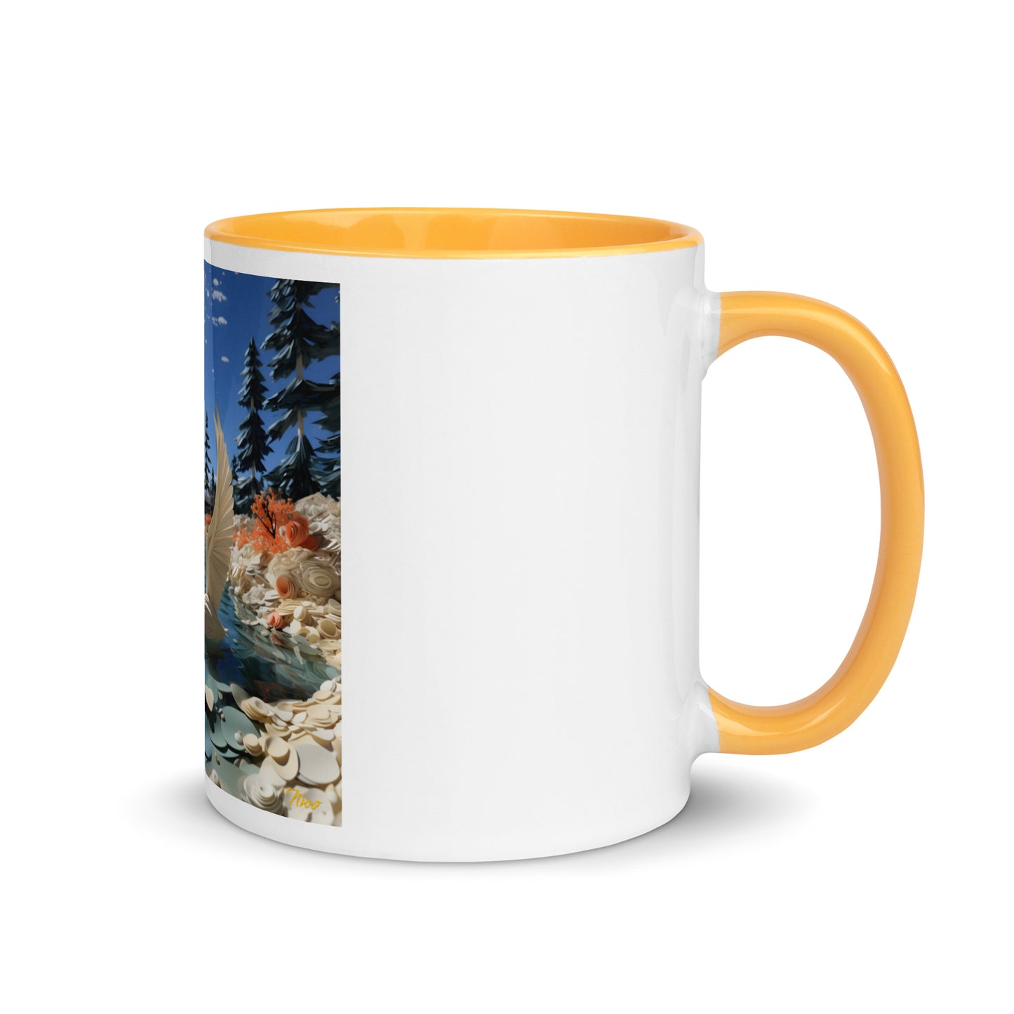 Atop The Mountain Lakeshore Series Print #1 - Mug with Color Inside