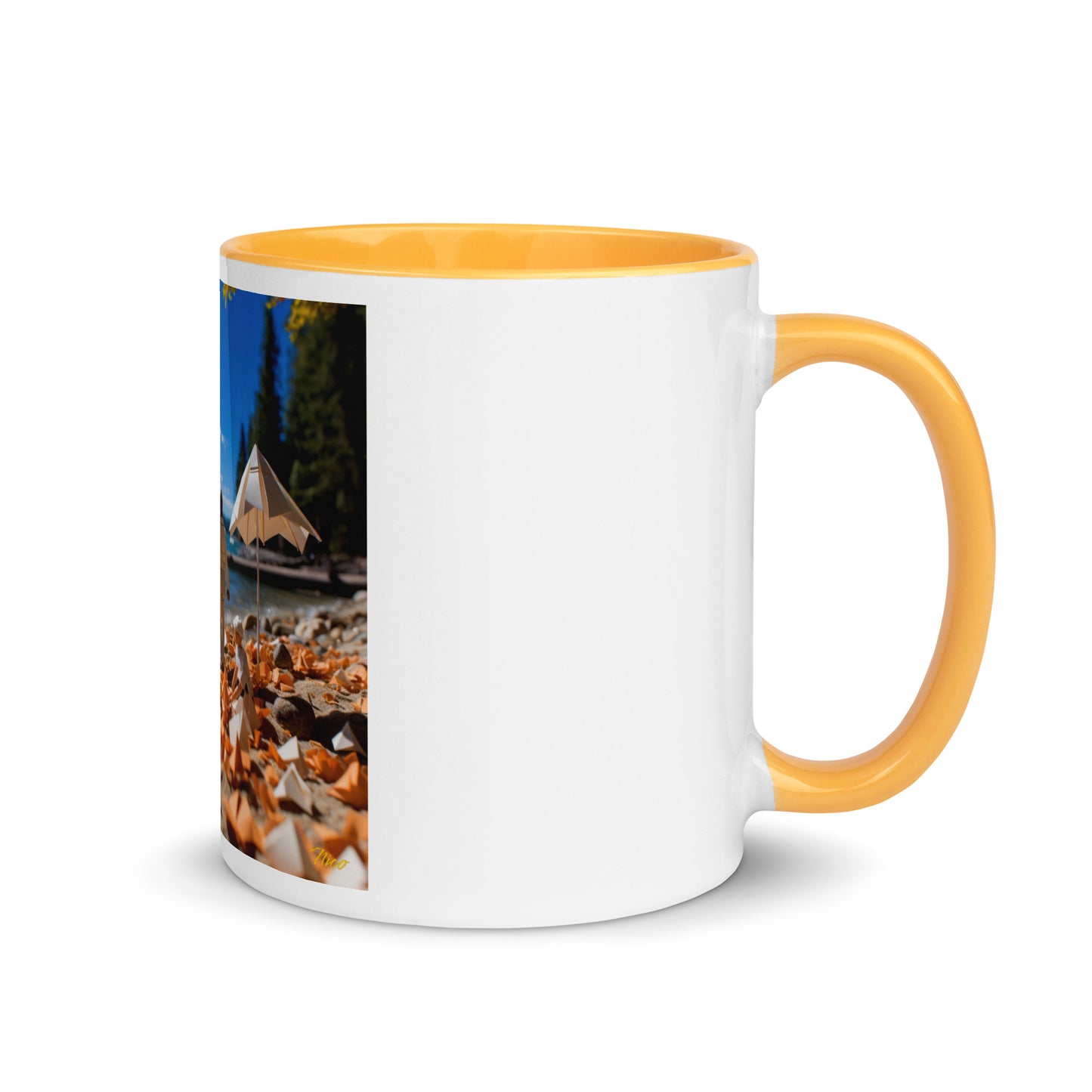 Atop The Mountain Lakeshore Series Print #5 - Mug with Color Inside
