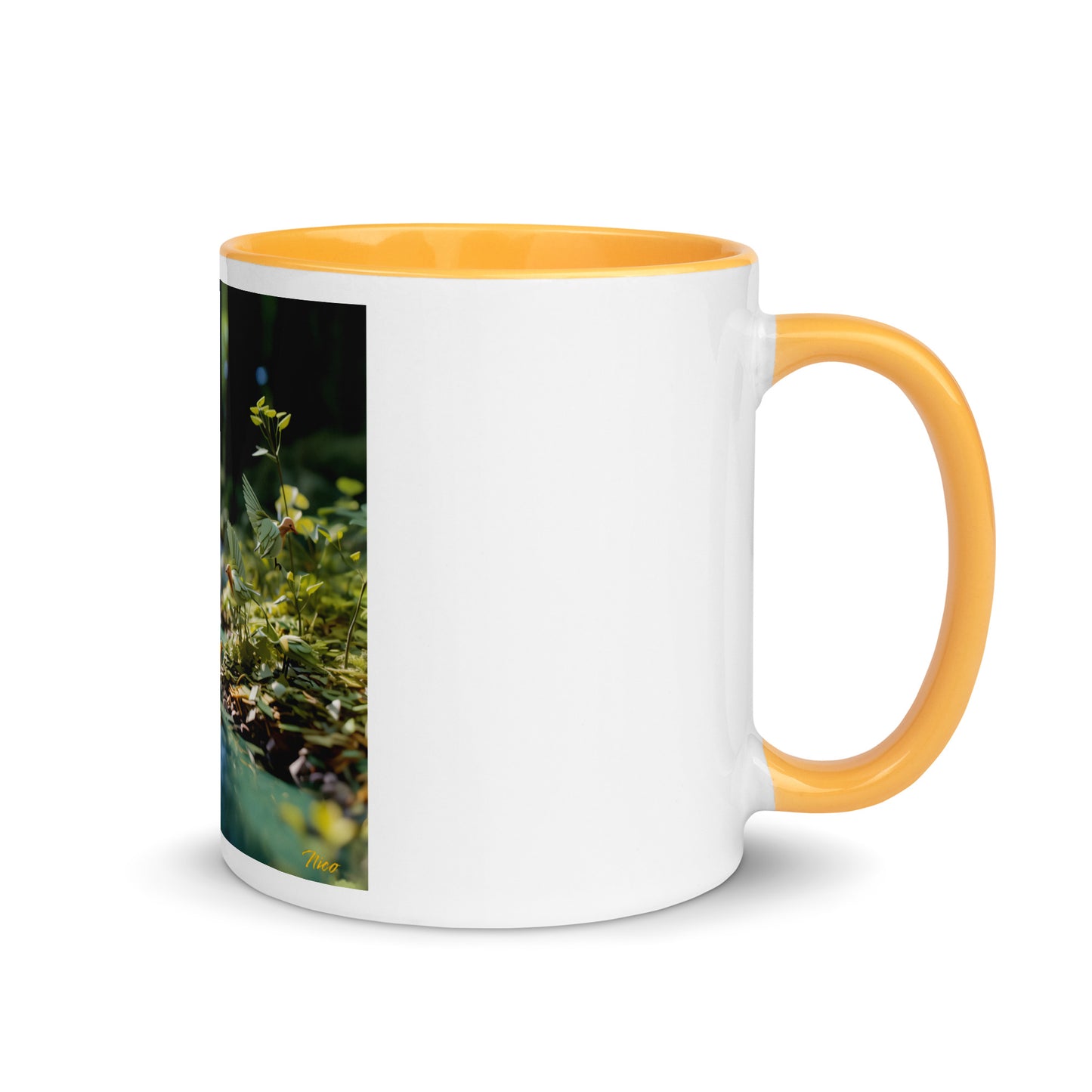 Relaxing By The Brook Series Print #8 - Mug with Color Inside