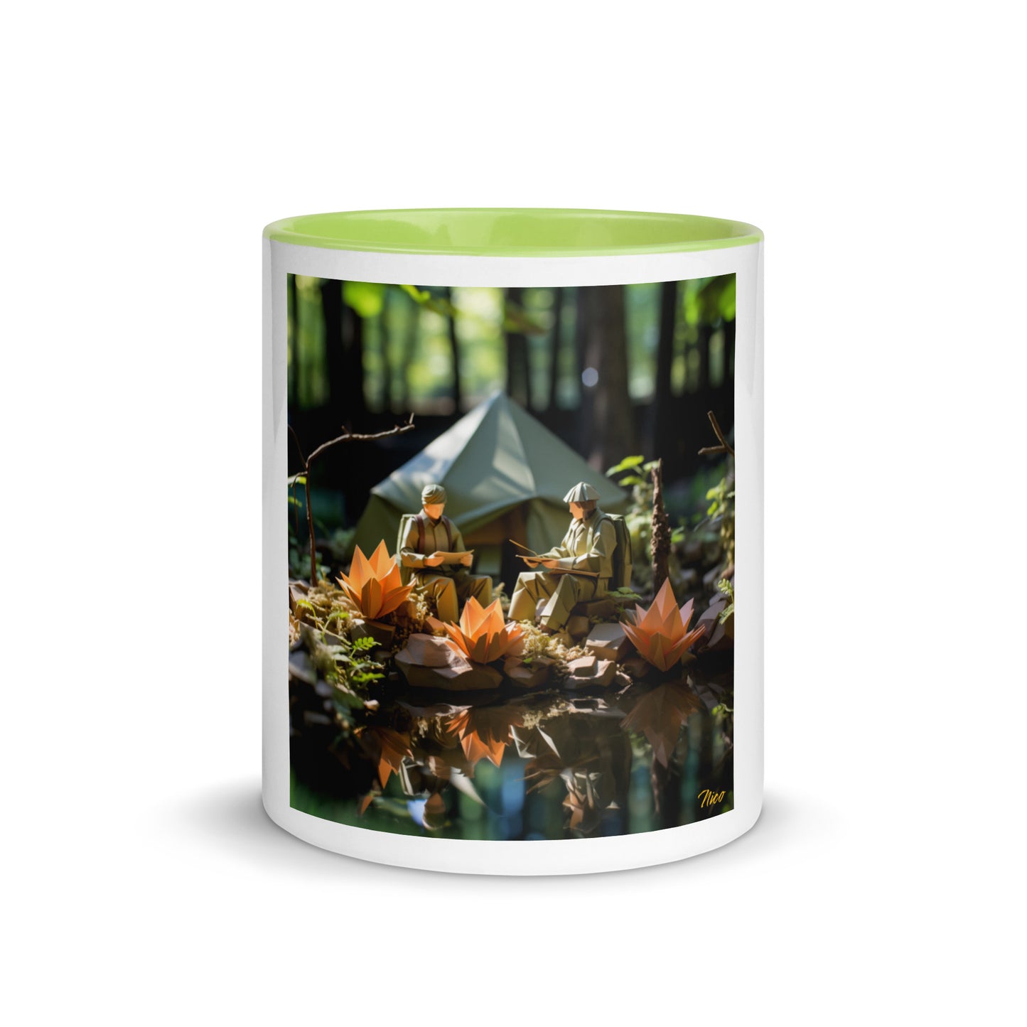 Relaxing By The Brook Series Print #7 - Mug with Color Inside