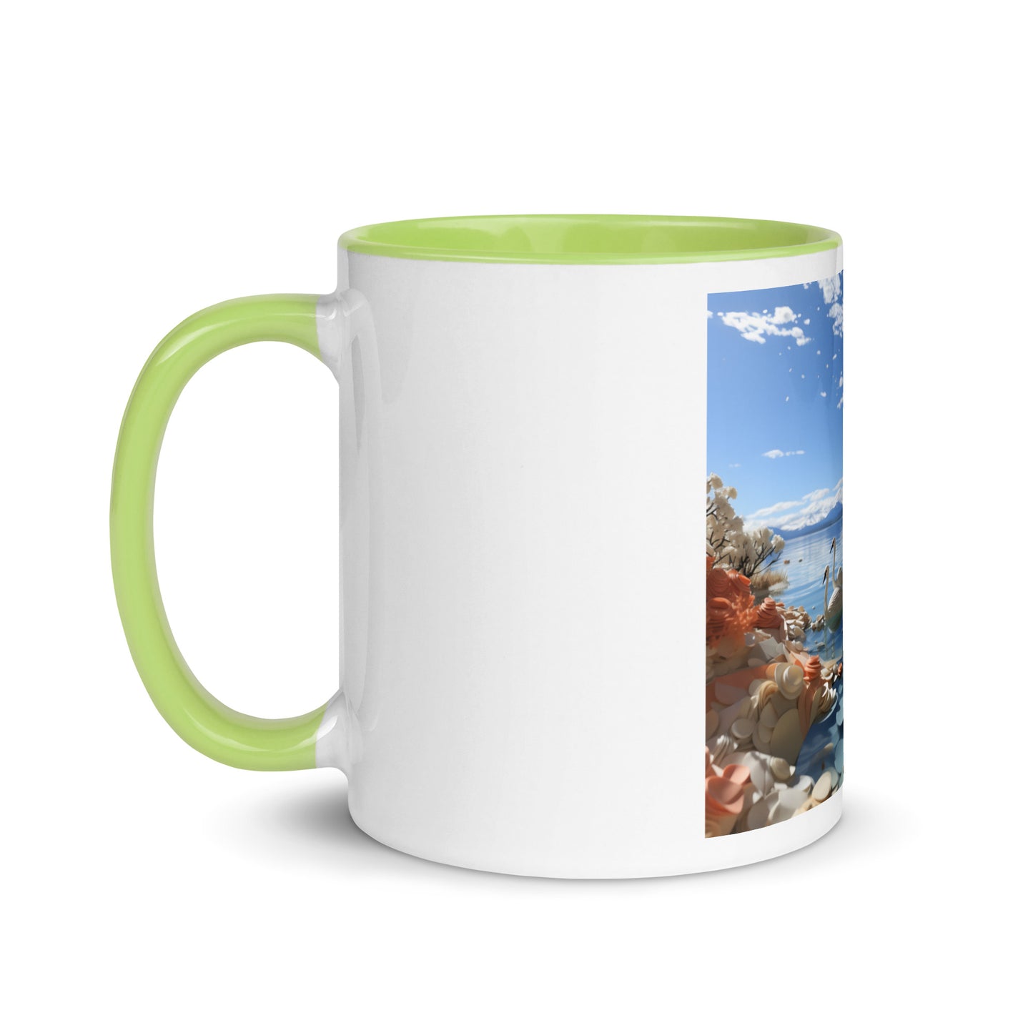 Atop The Mountain Lakeshore Series Print #1 - Mug with Color Inside