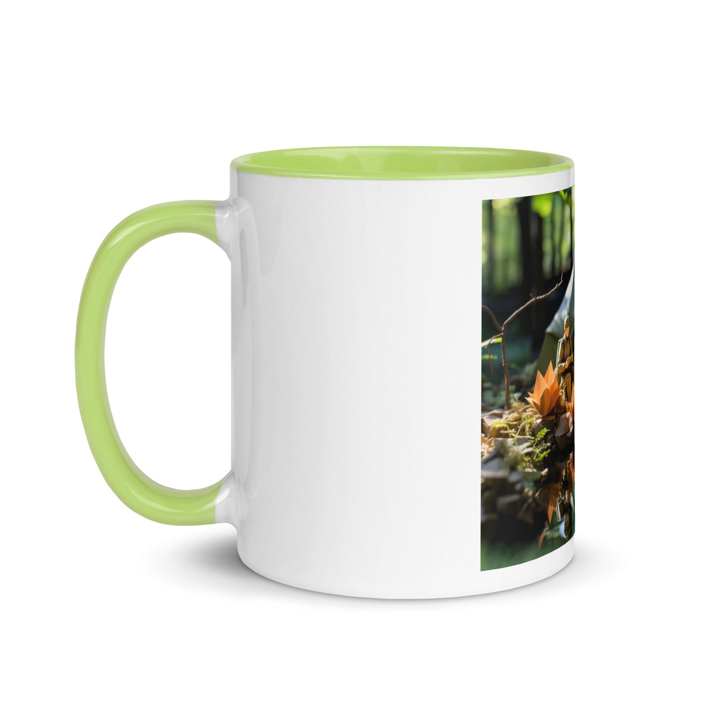 Relaxing By The Brook Series Print #7 - Mug with Color Inside