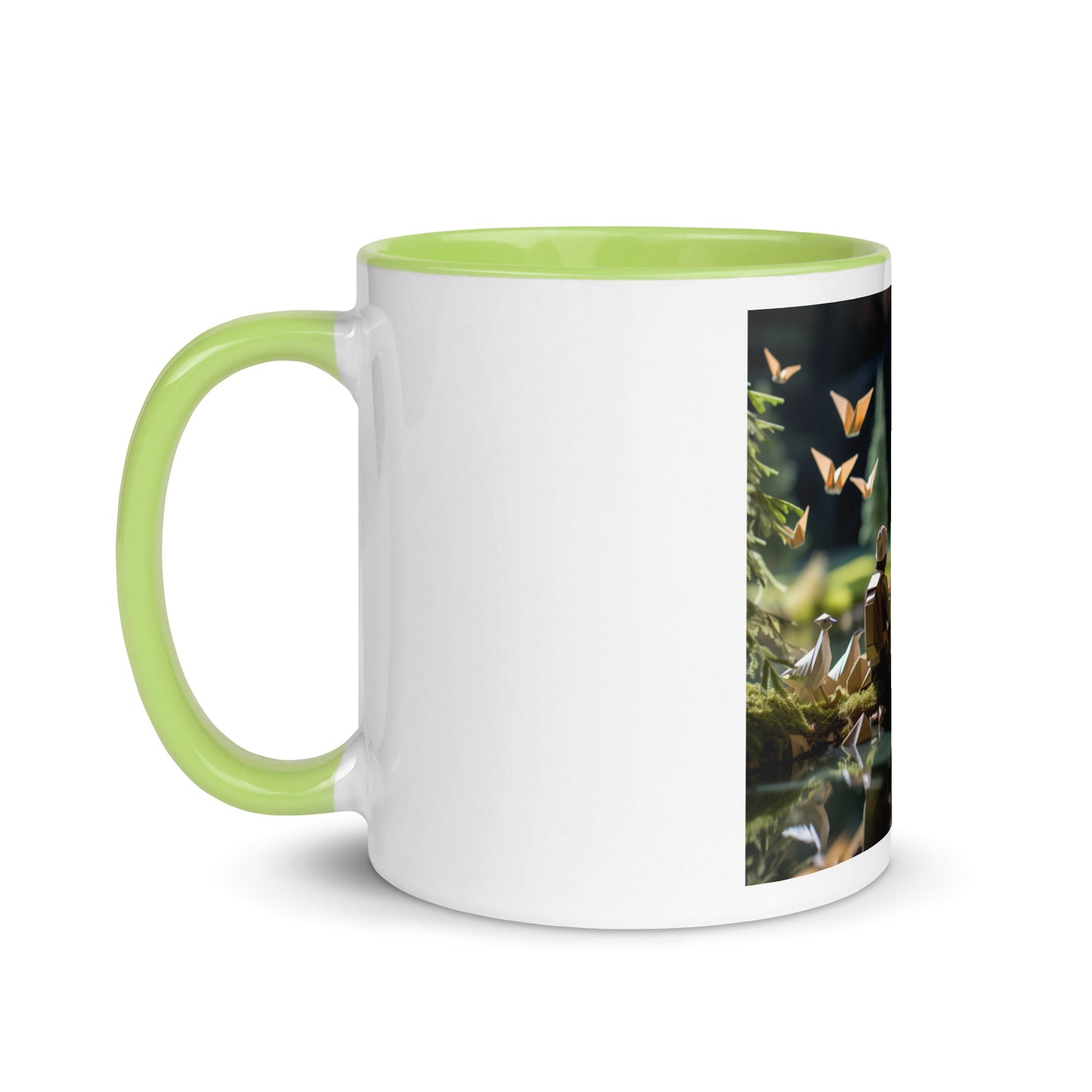 Relaxing By The Brook Series Print #5 - Mug with Color Inside