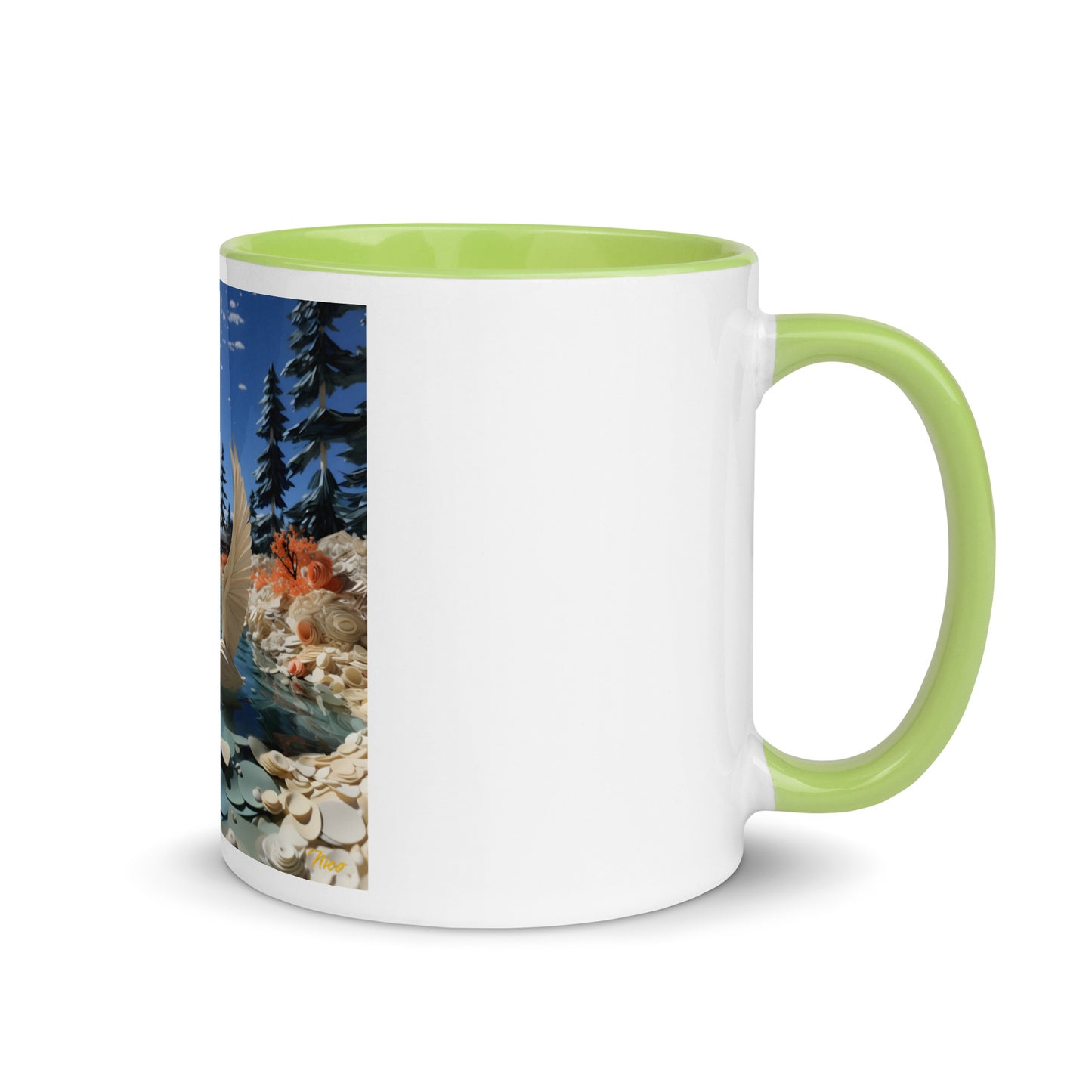 Atop The Mountain Lakeshore Series Print #1 - Mug with Color Inside