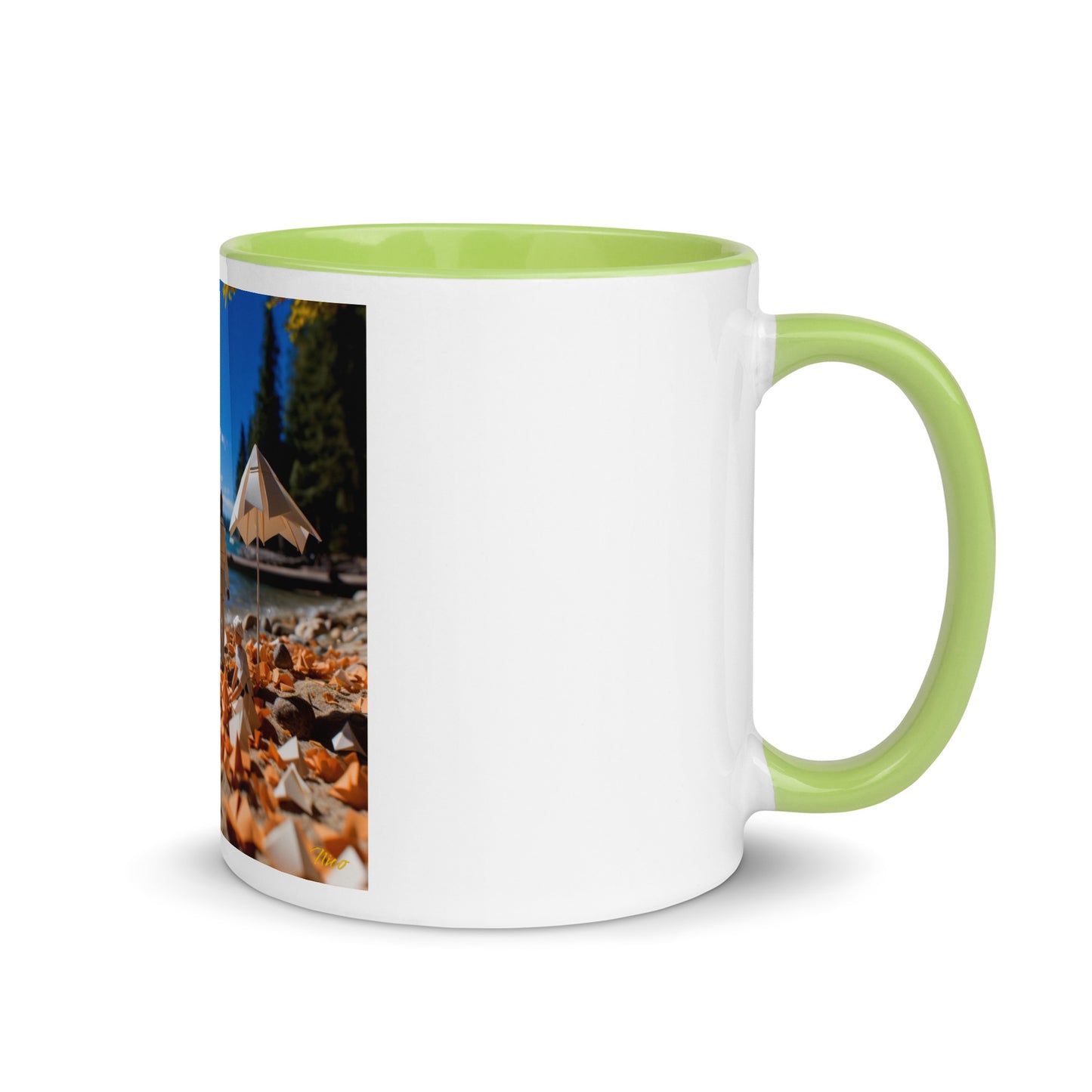 Atop The Mountain Lakeshore Series Print #5 - Mug with Color Inside