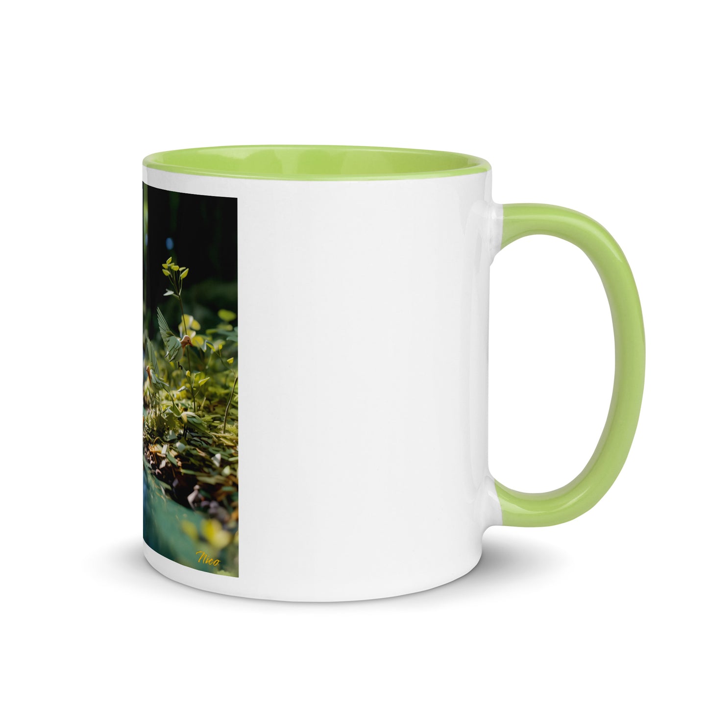 Relaxing By The Brook Series Print #8 - Mug with Color Inside