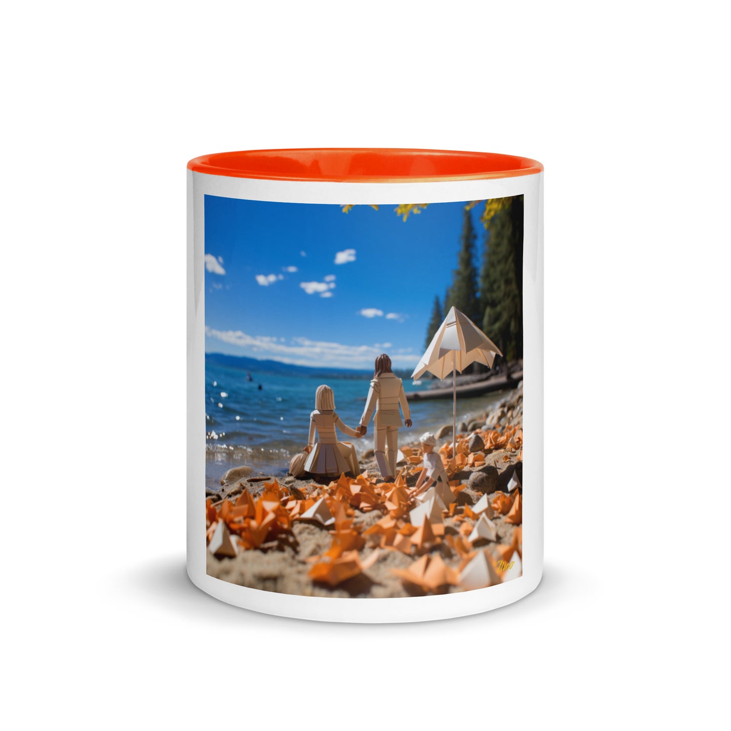 Atop The Mountain Lakeshore Series Print #5 - Mug with Color Inside